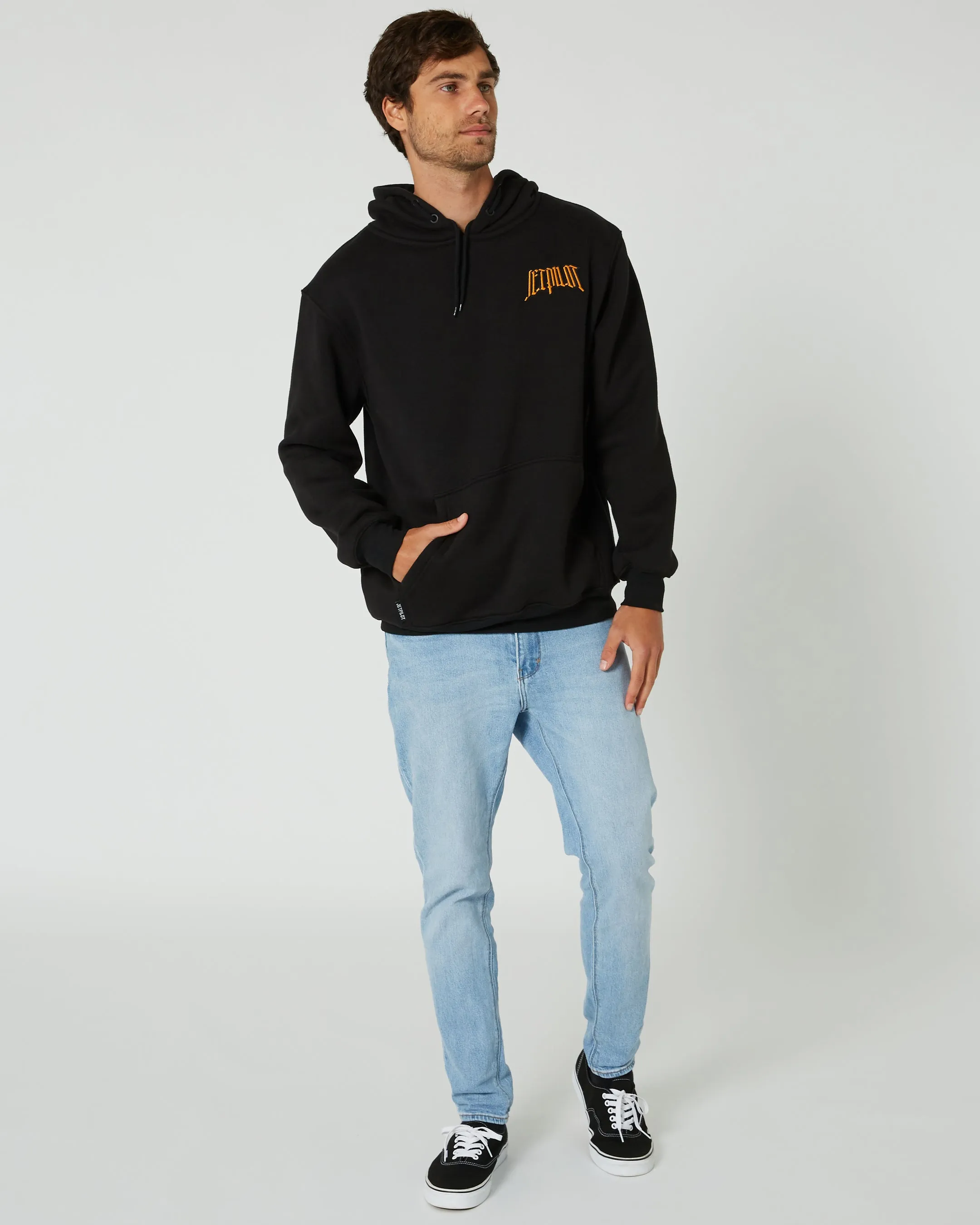 Jetpilot Motley Mens Pullover Hoodie - Black