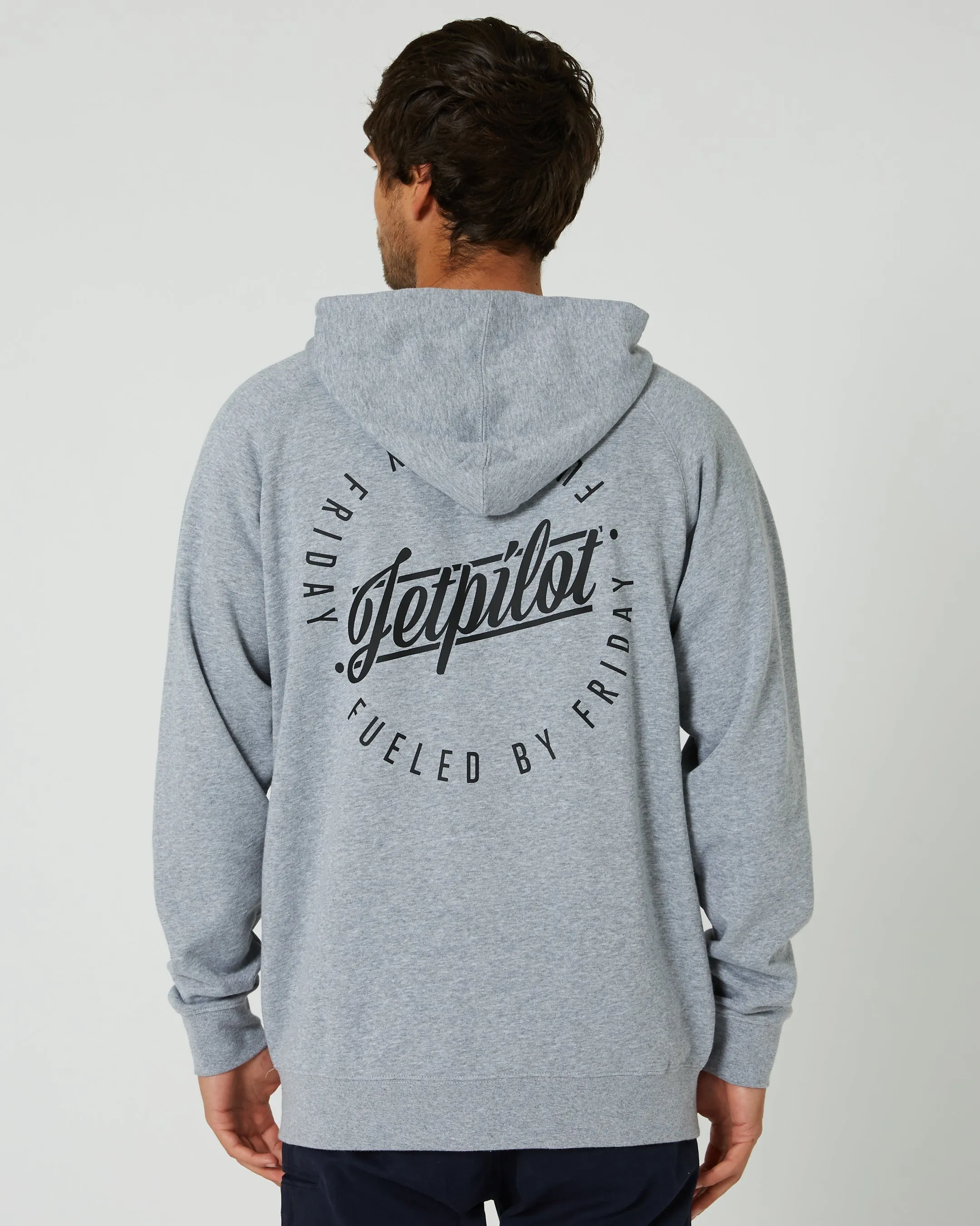 JP Friday Mens Zip-Up Hoodie - Heather
