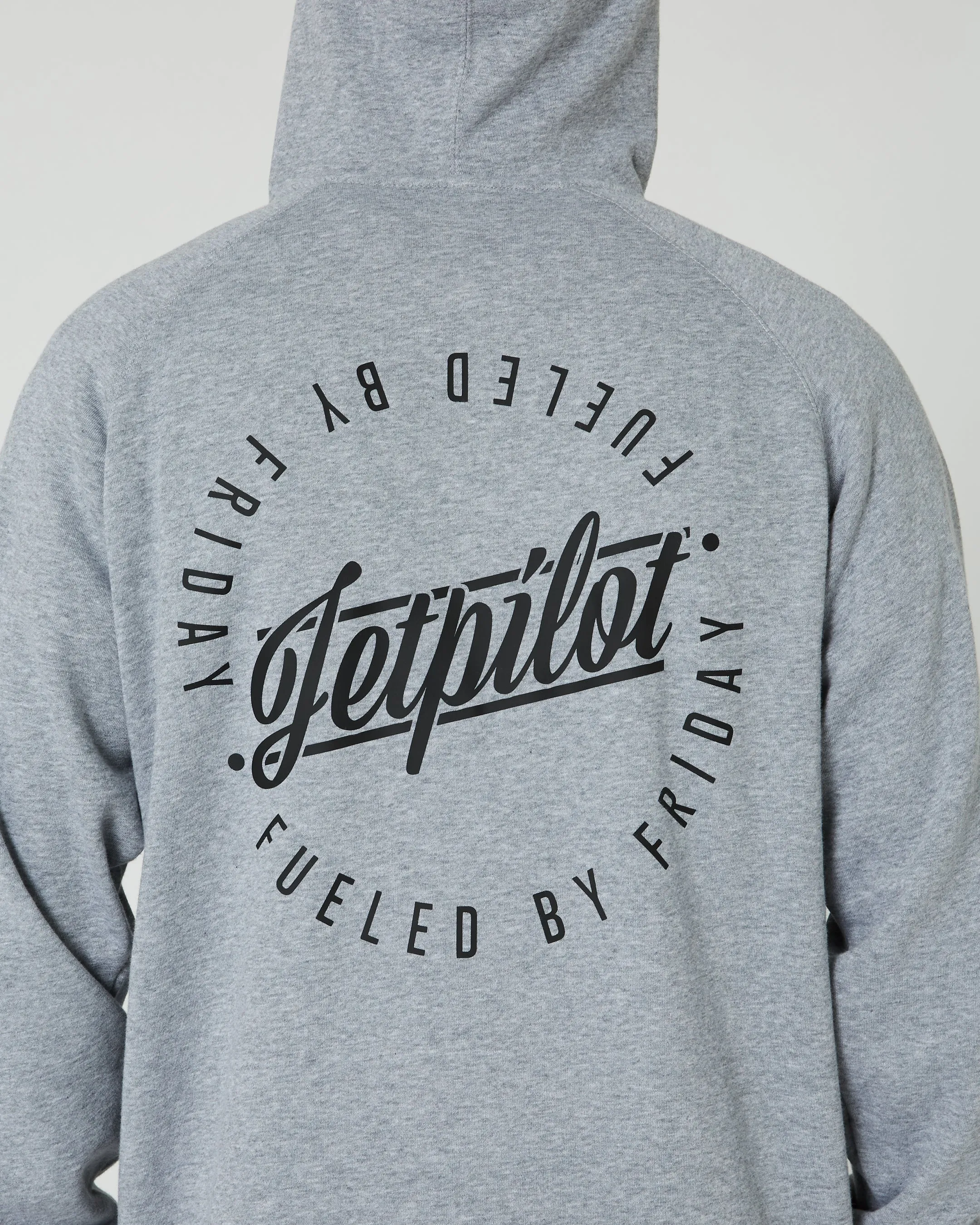 JP Friday Mens Zip-Up Hoodie - Heather