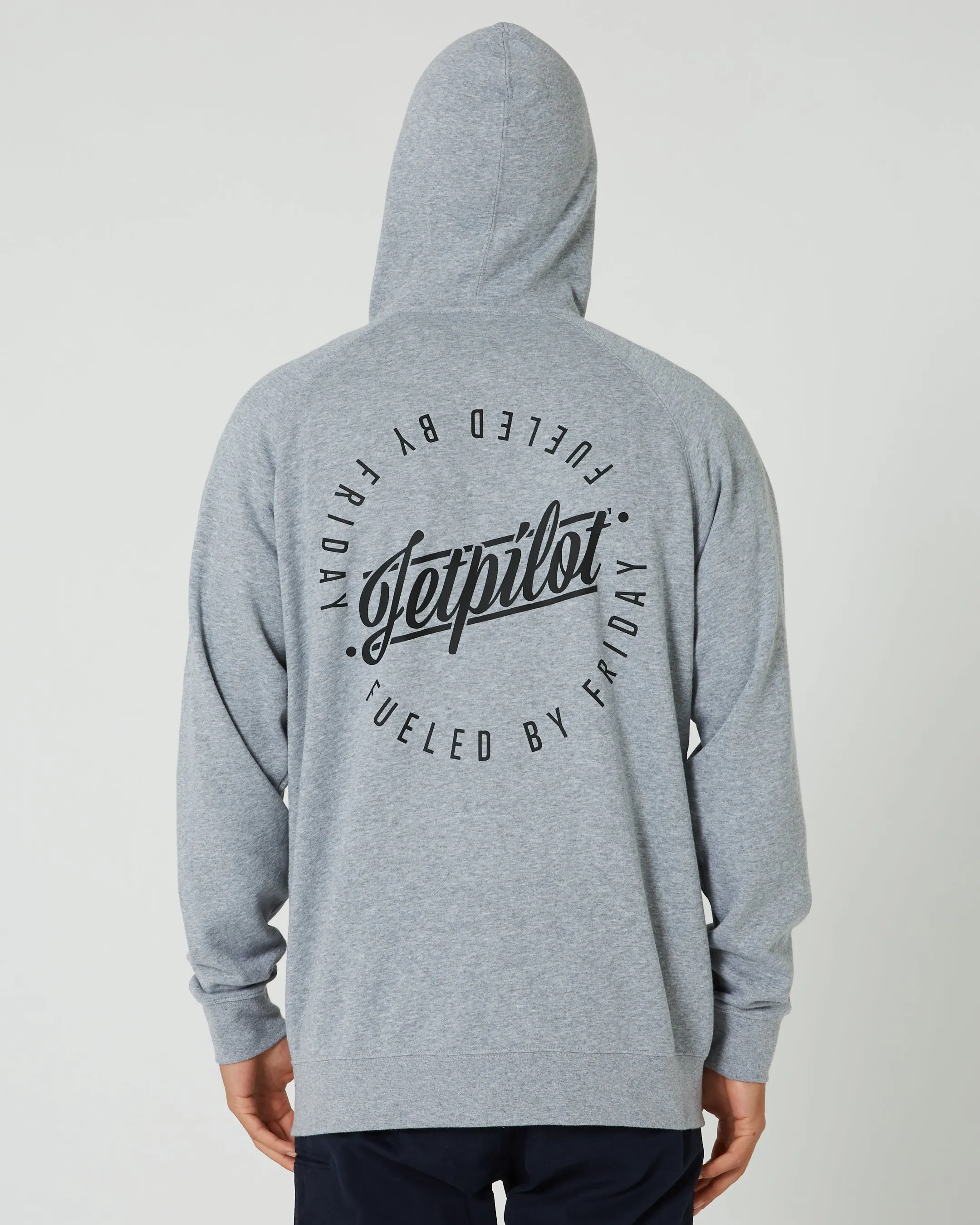 JP Friday Mens Zip-Up Hoodie - Heather