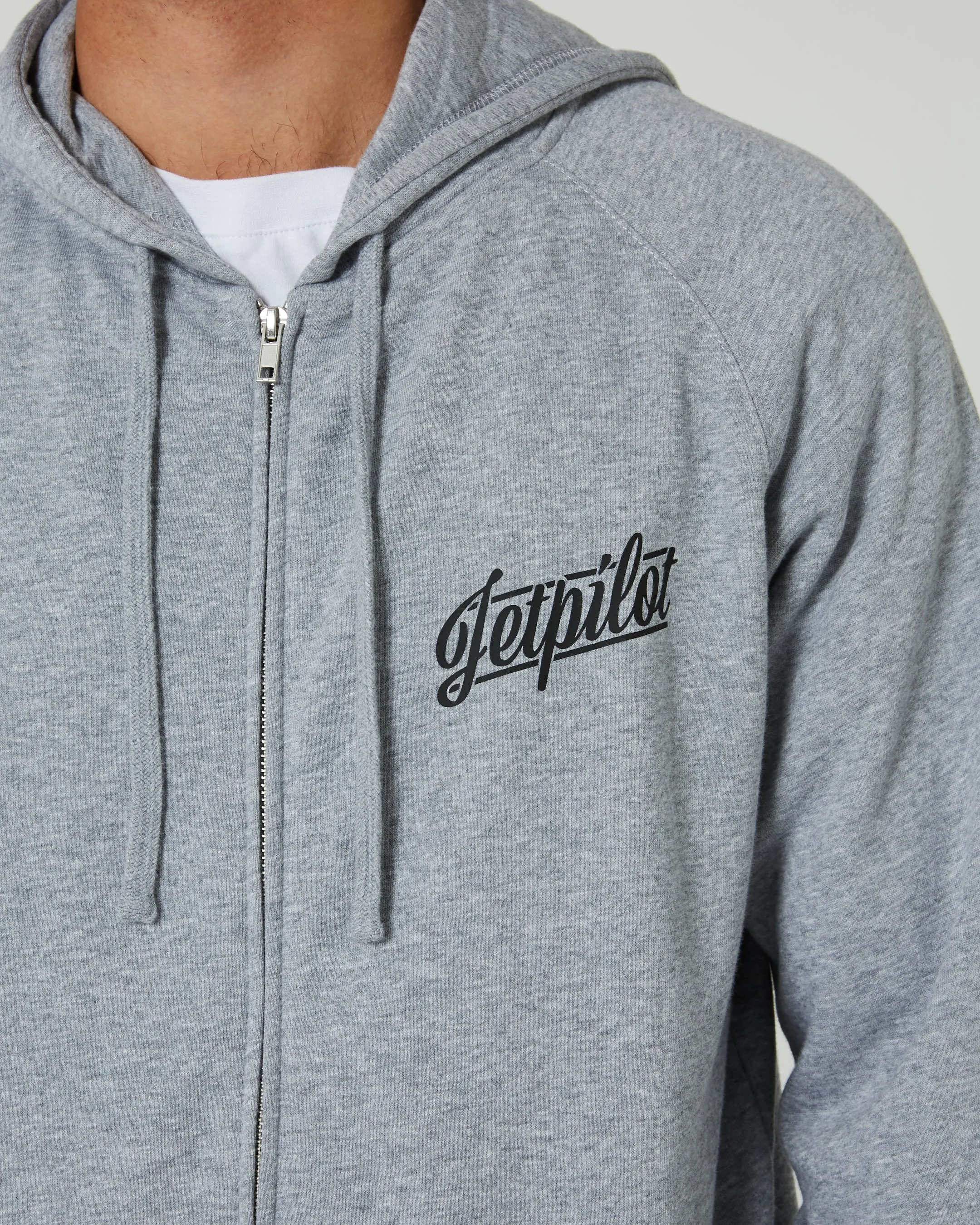 JP Friday Mens Zip-Up Hoodie - Heather