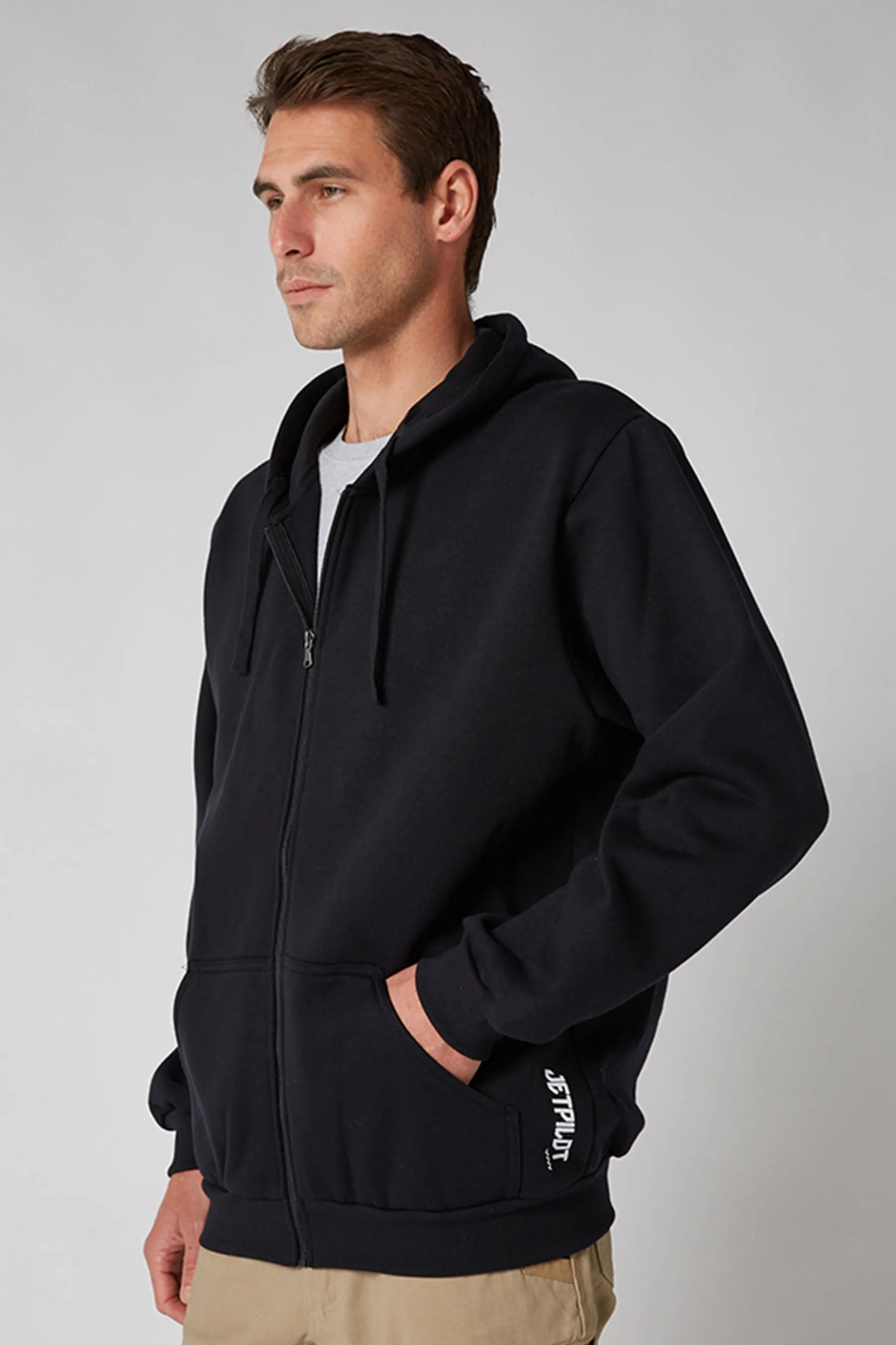 JP Fueled 2 Mens Zip Up Hoodie - Black