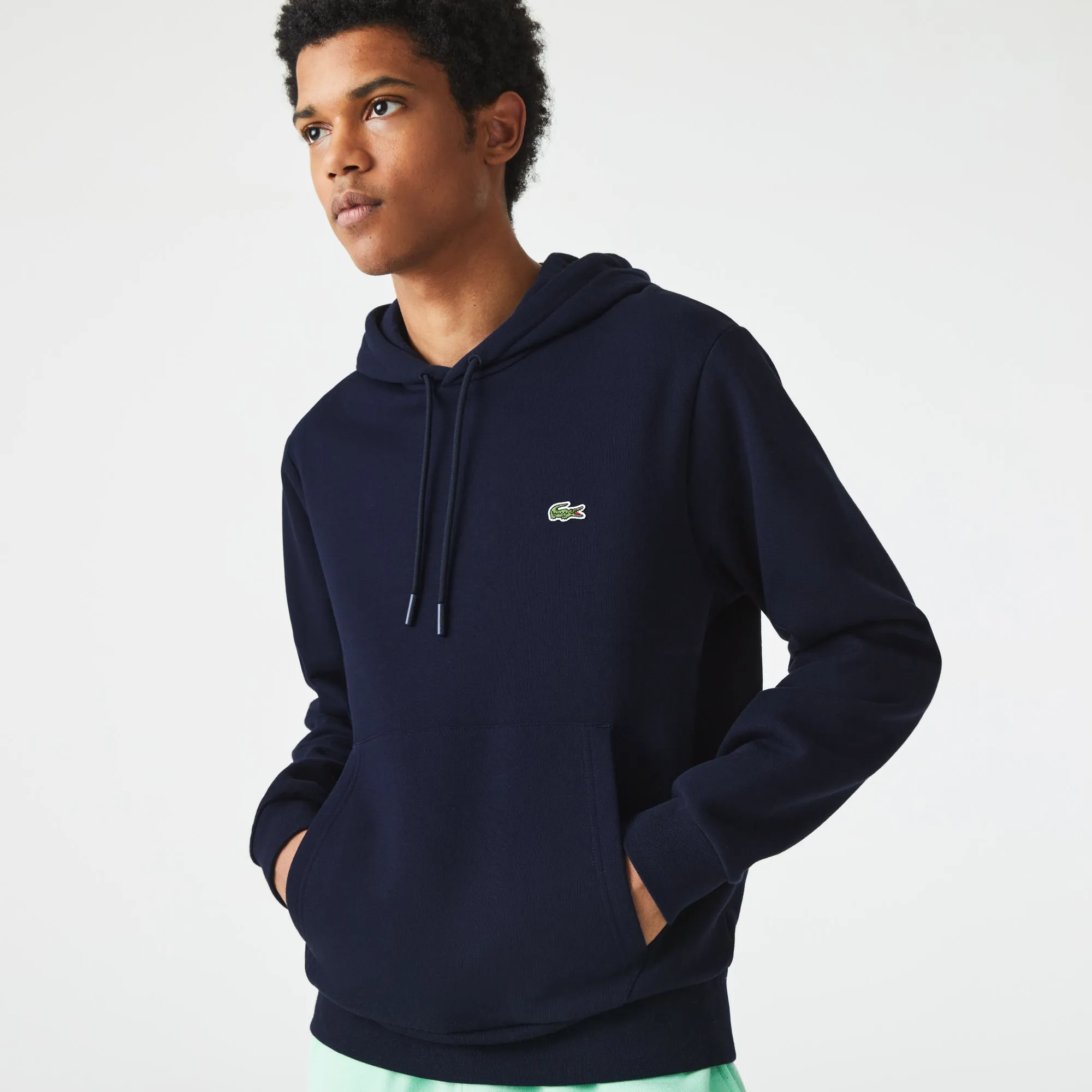 Lacoste SH9623 Organic Cotton Hoodie 166 Navy