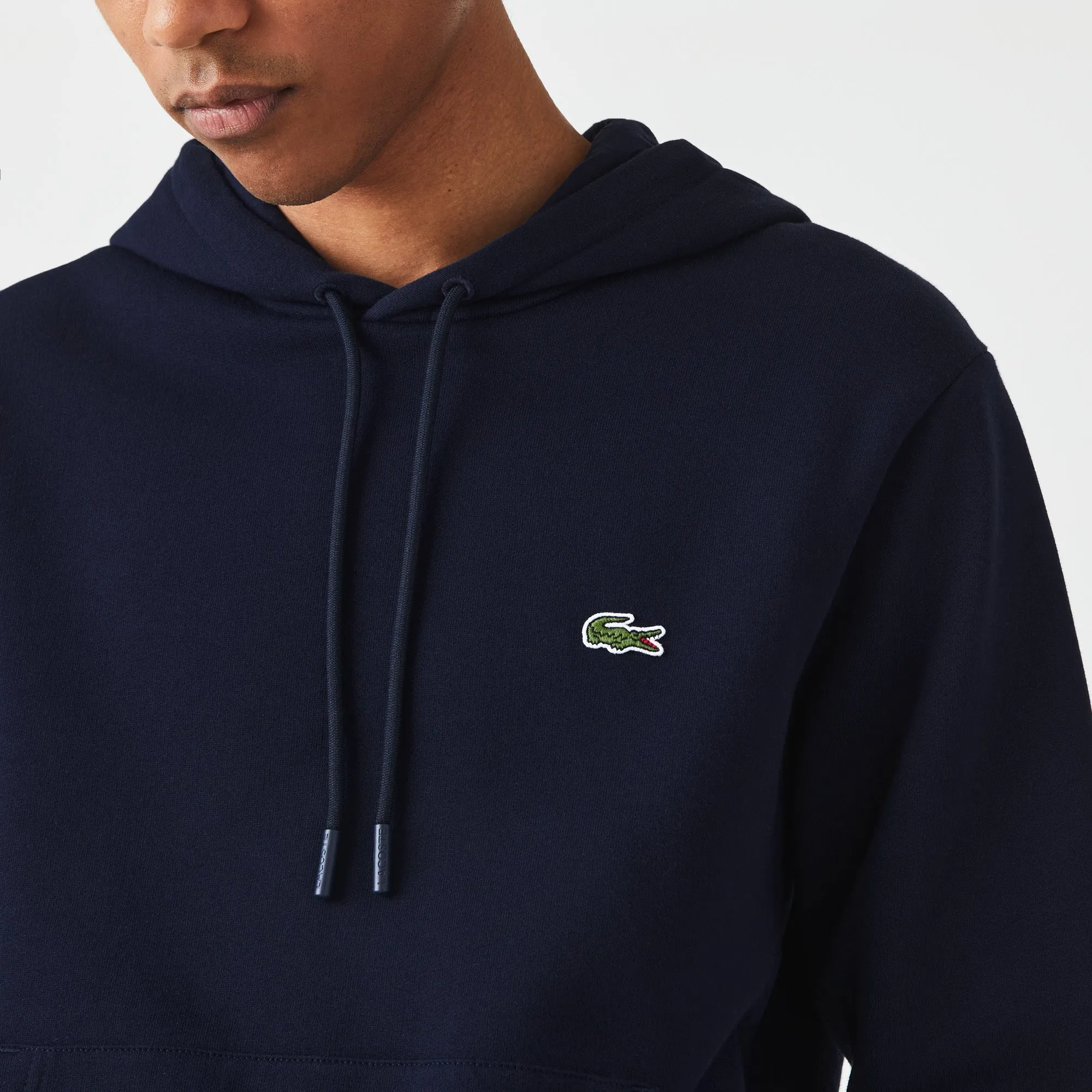 Lacoste SH9623 Organic Cotton Hoodie 166 Navy