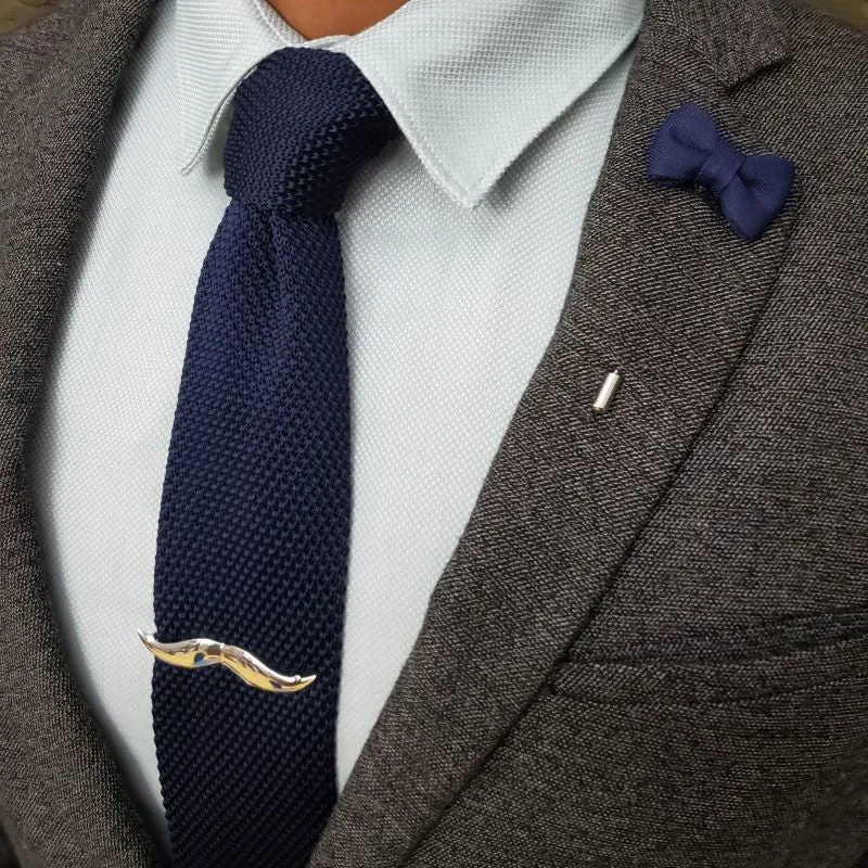 Lapel Pin - Bow Tie Navy