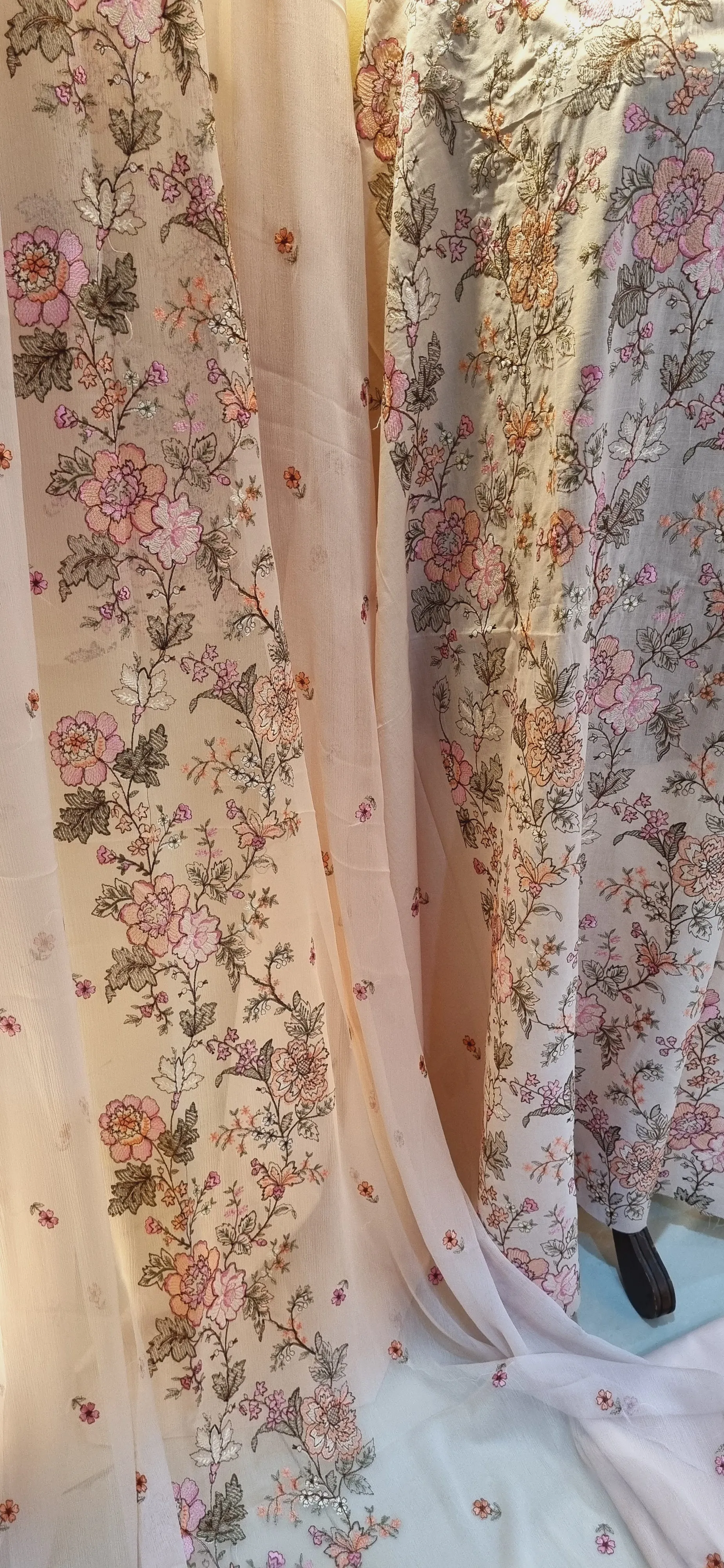 Lawn embroidered three piece suits
