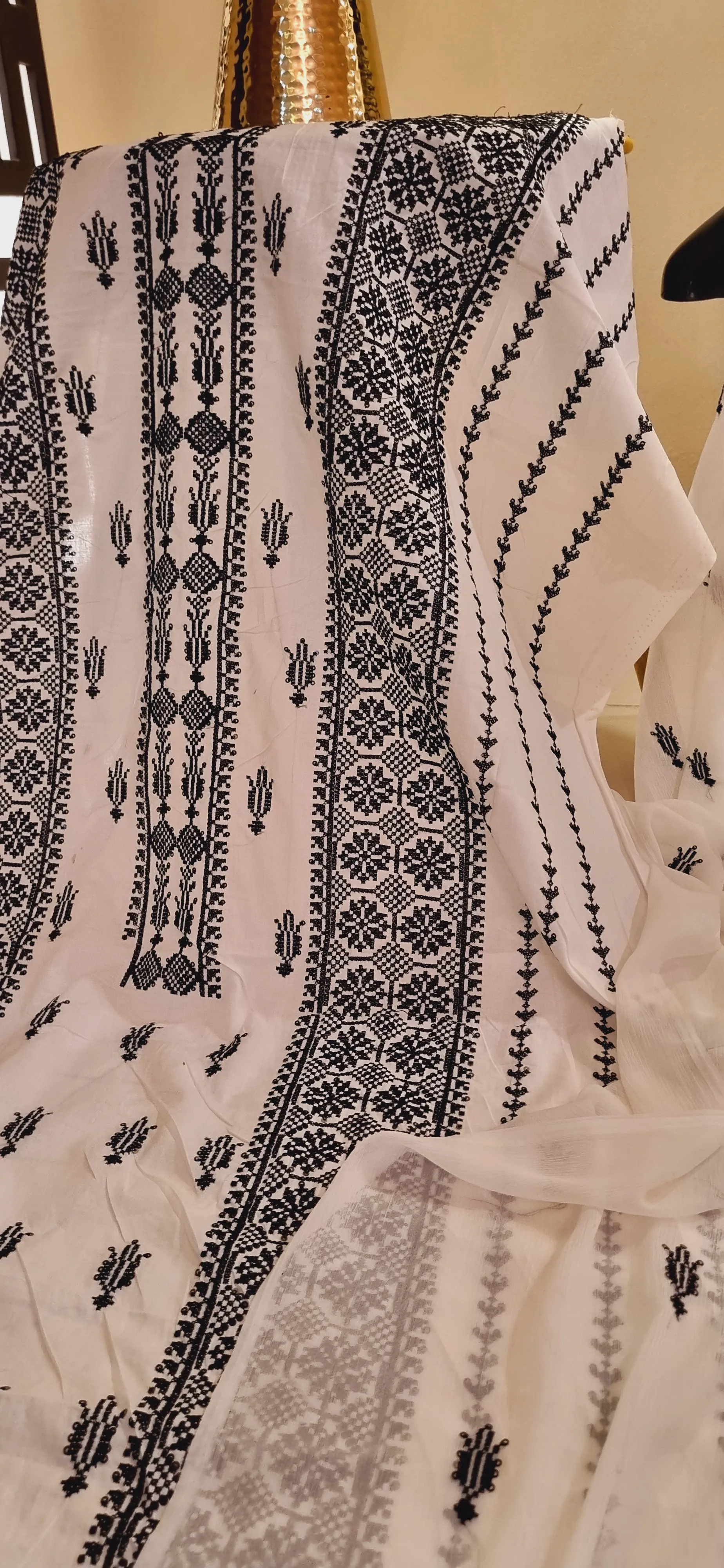 Lawn embroidered three piece suits