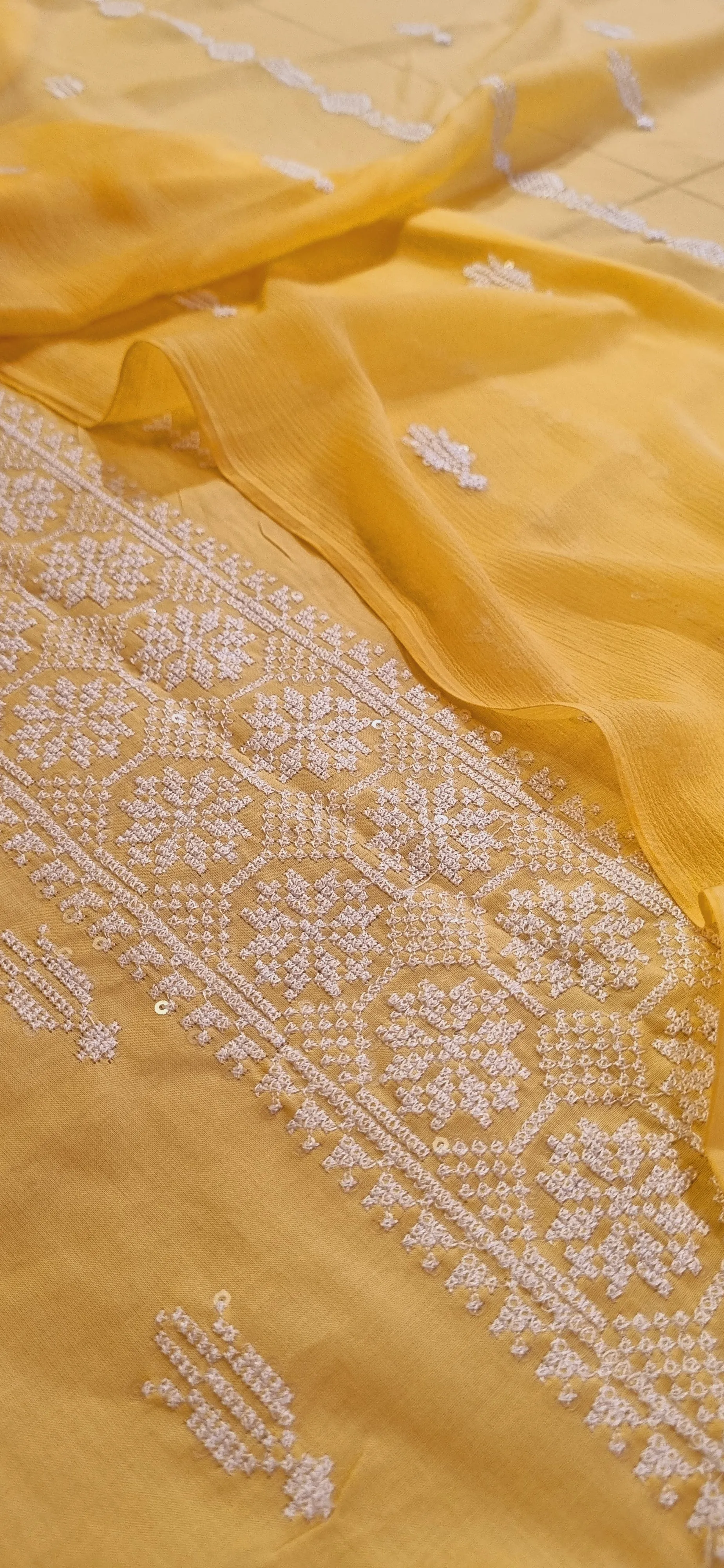 Lawn embroidered three piece suits