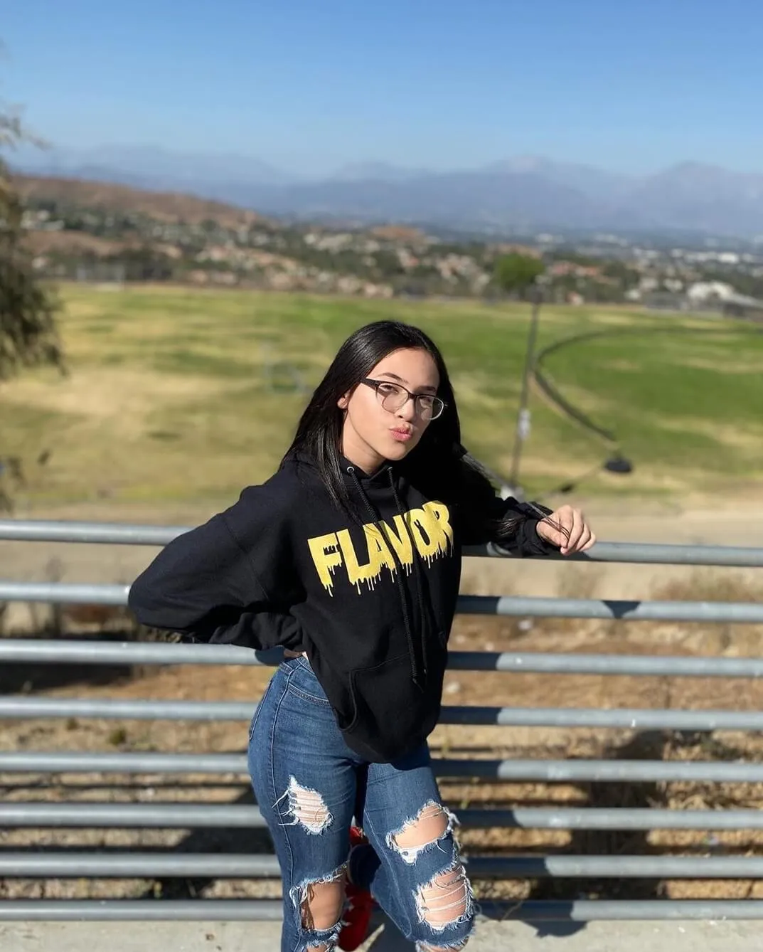 Lemon Sugar Glitter Flavor | Black Hoodie
