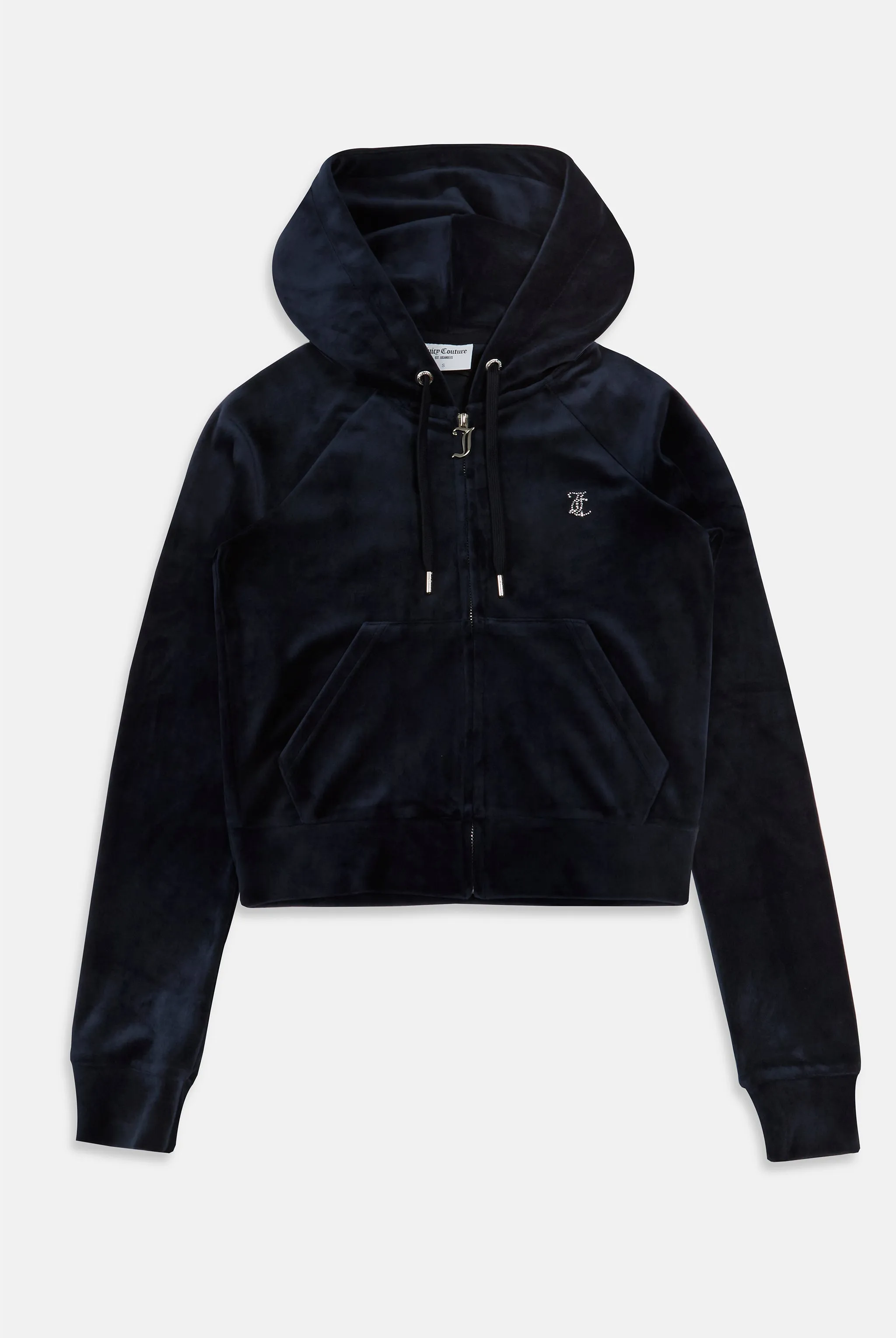 'LEO' NIGHT SKY DIAMANTÉ VELOUR ZIP-THROUGH HOODIE