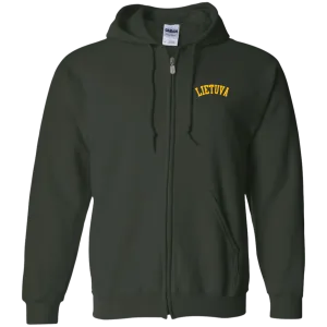 Lietuva - Men/Women Unisex Comfort Full-Zip Hoodie