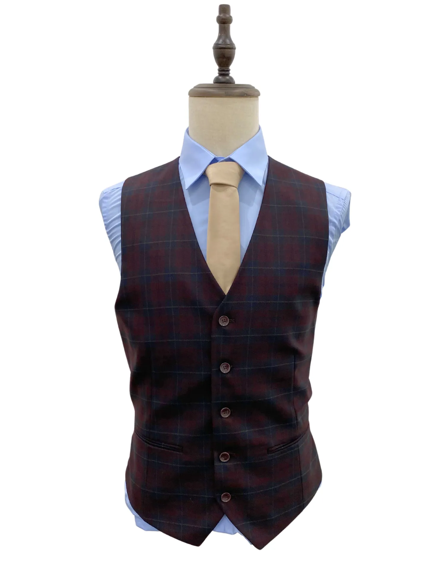 Mazari Slim Fit Suit Venice - Burgundy 2312