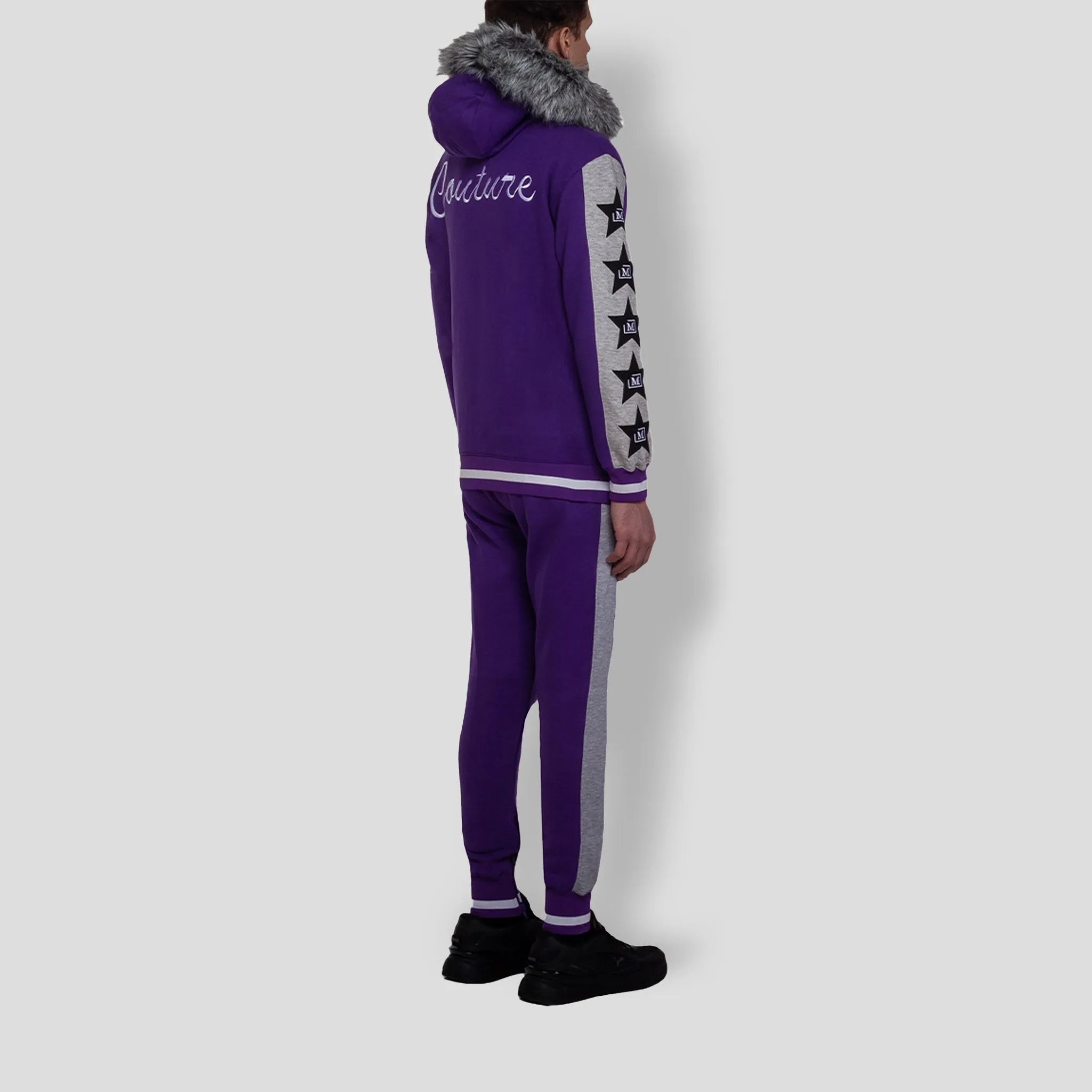 MDB Clearance Men's M-Star Fur Hooded Fleece Sweatsuit