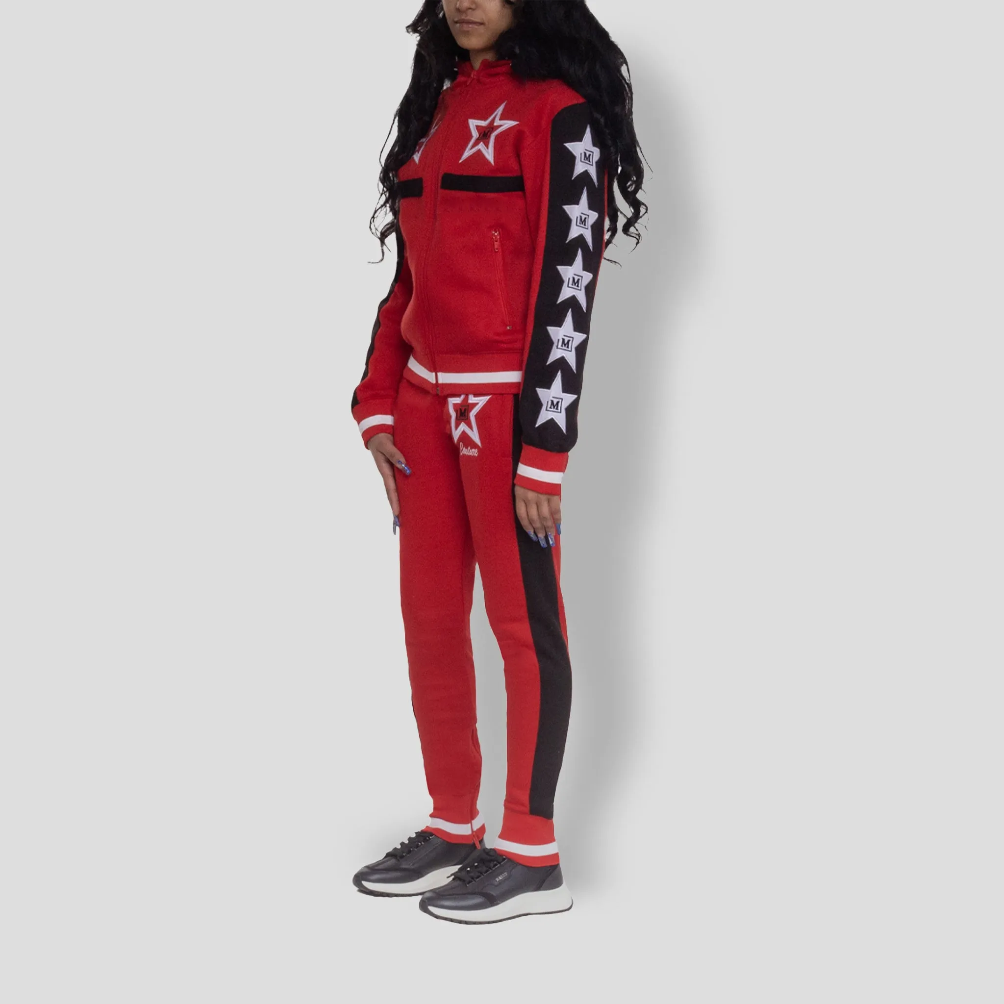 MDB Clearance Women's M-Star Fur Hooded Fleece Sweatsuit