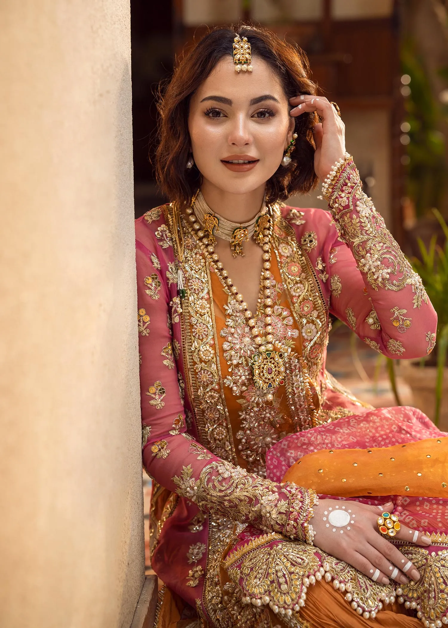 Mehndi Galore |  Crimson Aik Jhalak Wedding Collection 2022 | Unstitched Embroidered Wedding Suits