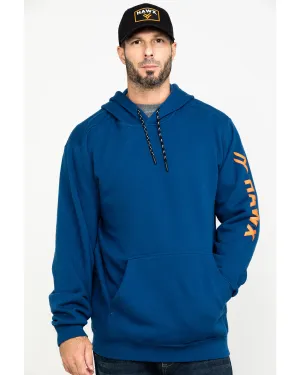 Men's Logo Sleeve Performance Fleece Hooded Work Sweatshirt - Big & Tall