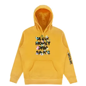MMDS Flowers & Butterflies Black | Mustard Hoodie