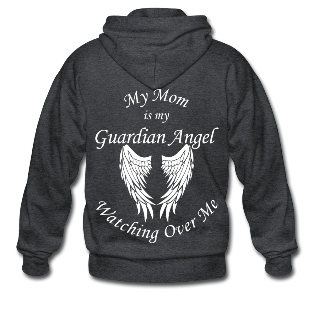 Mom Guardian Angel Gildan Heavy Blend Adult Zip Hoodie (CK3545 Mom Zip)