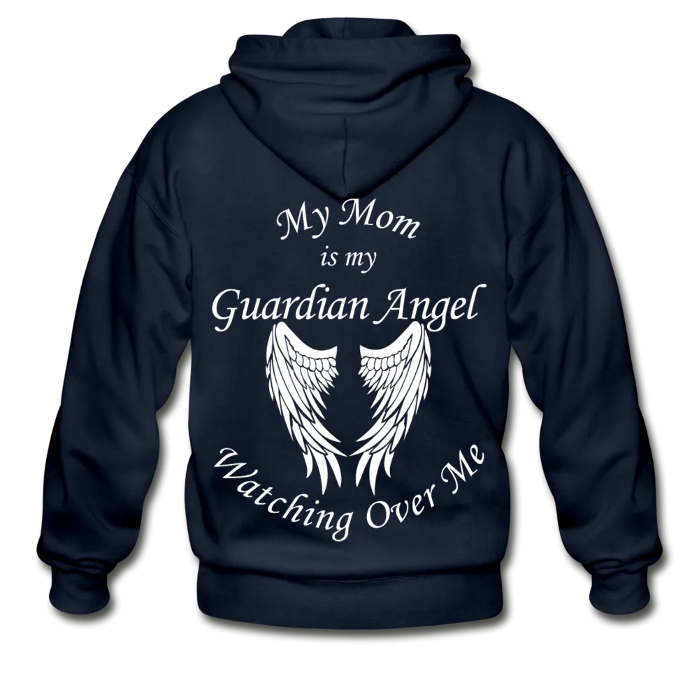 Mom Guardian Angel Gildan Heavy Blend Adult Zip Hoodie (CK3545 Mom Zip)