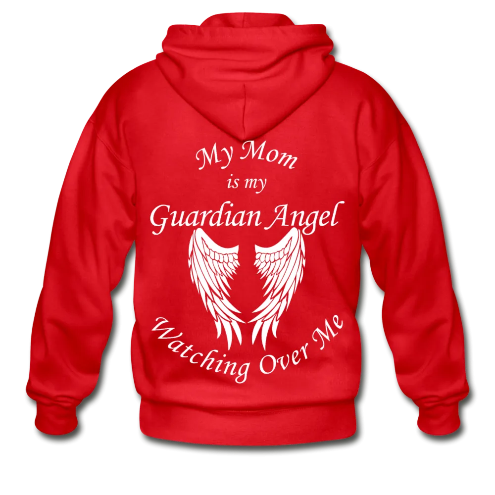 Mom Guardian Angel Gildan Heavy Blend Adult Zip Hoodie (CK3545 Mom Zip)