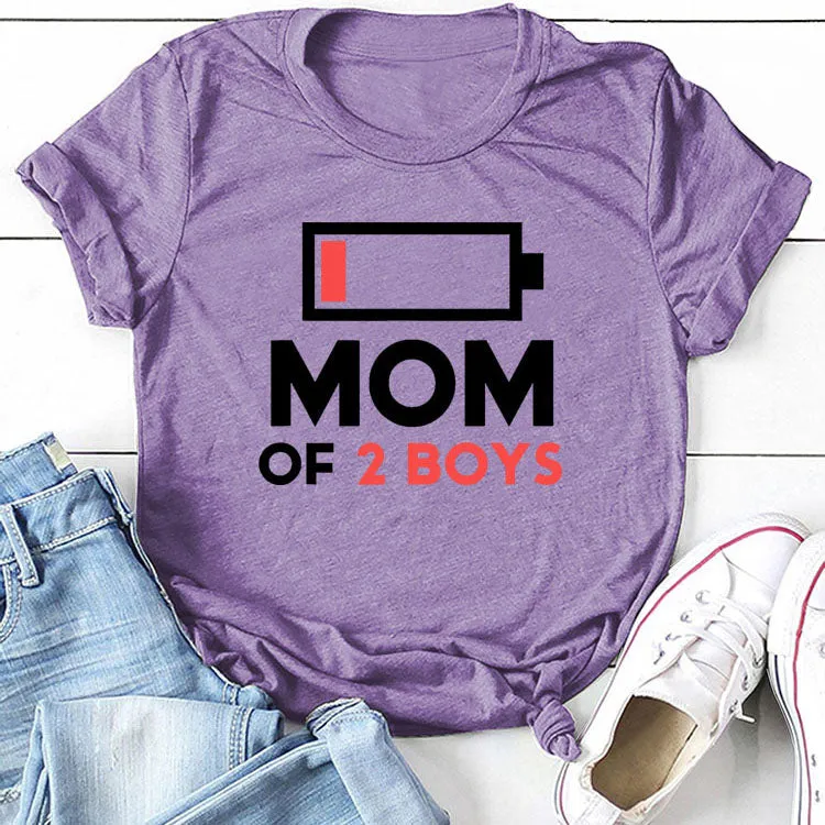 MOM OF 2 BOYS T-shirt