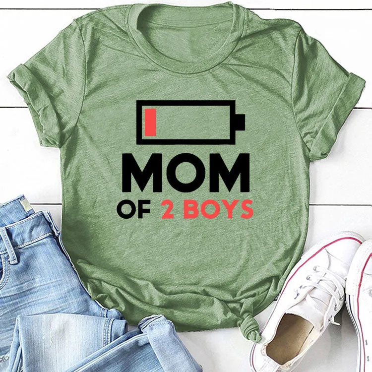 MOM OF 2 BOYS T-shirt