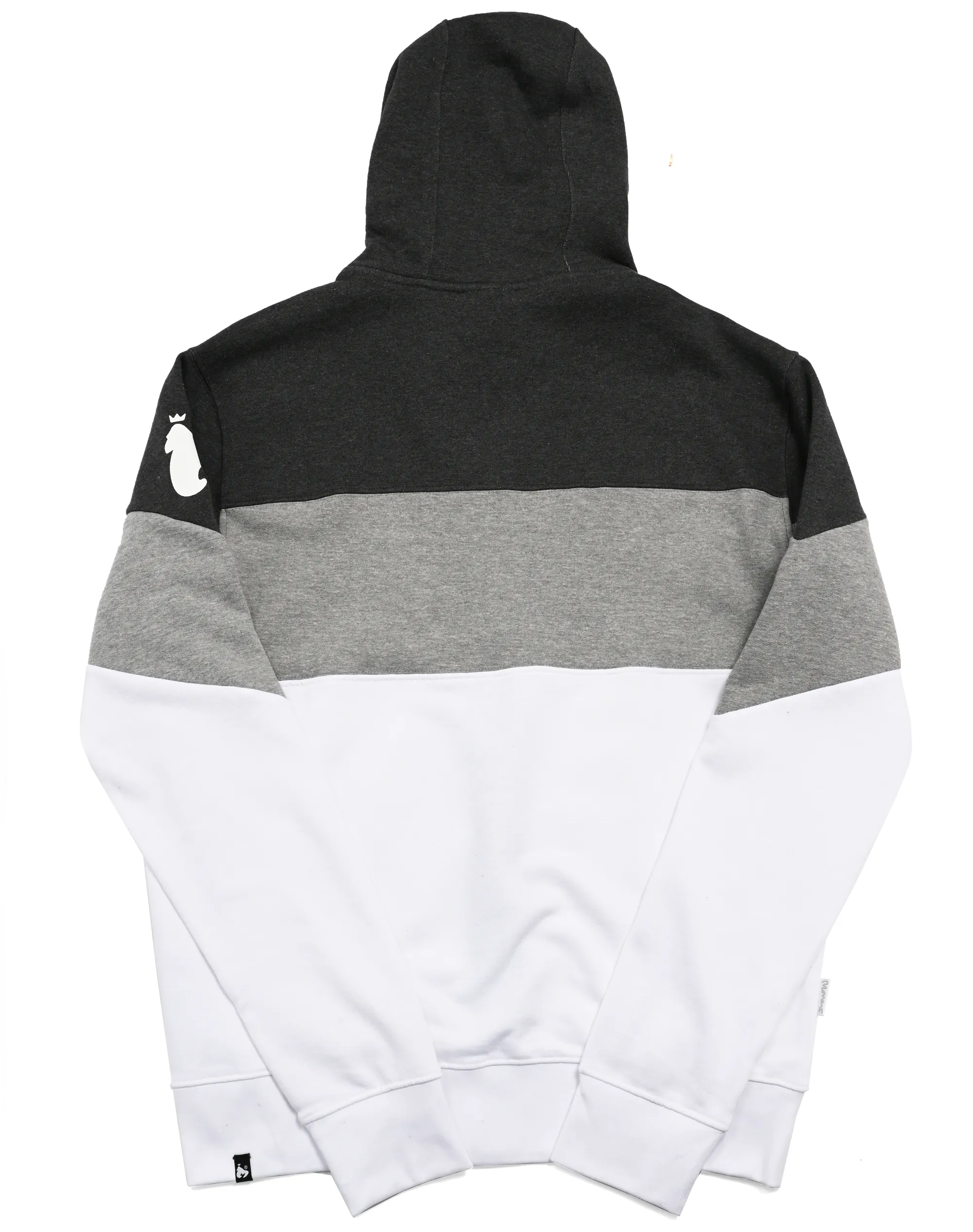 Money Jzh45009 Cut Down Full Zip Hoodie White