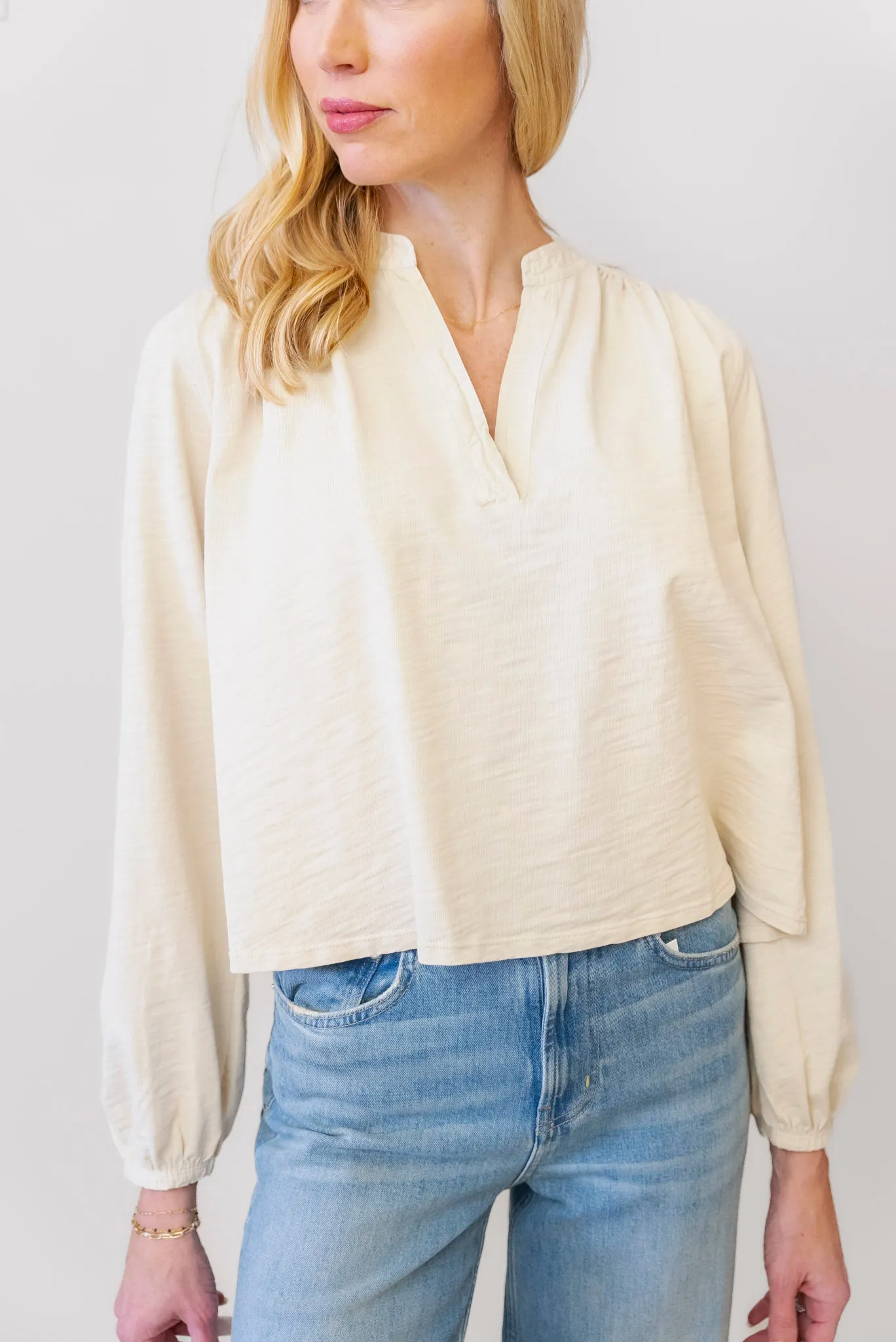 NATION Maya V-Neck Top