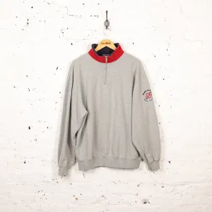 Nautica Blue Water Challenge 1/4 Zip Sweatshirt - Grey - XL