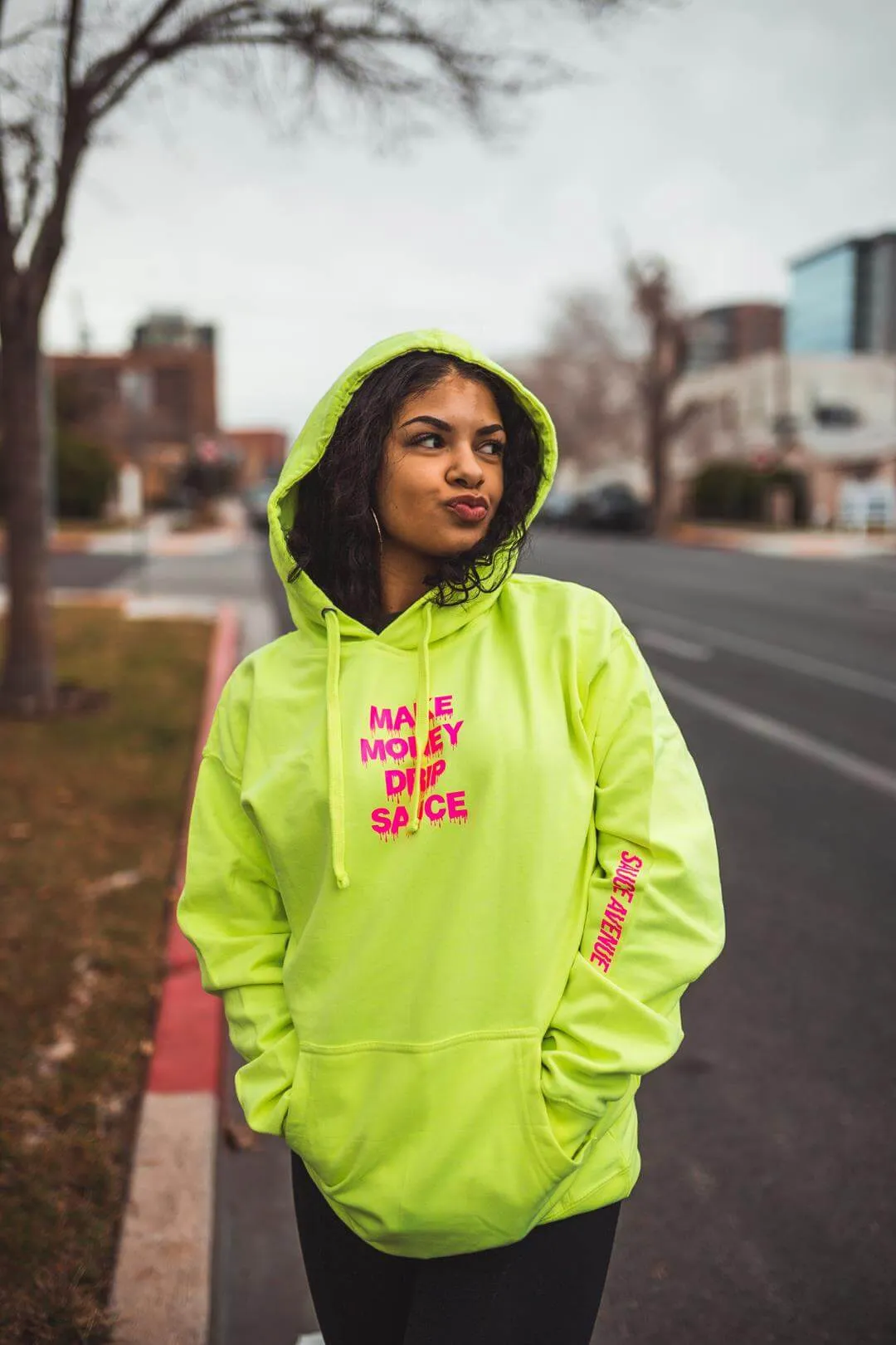 Neon Pink MMDS | Neon Yellow Hoodie