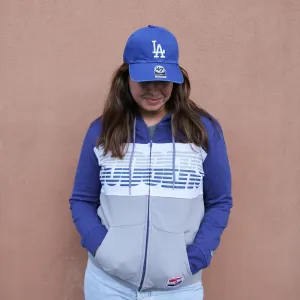 New Era Front Zip Hooded Los Angeles Dodgers Women's Sweatshirt