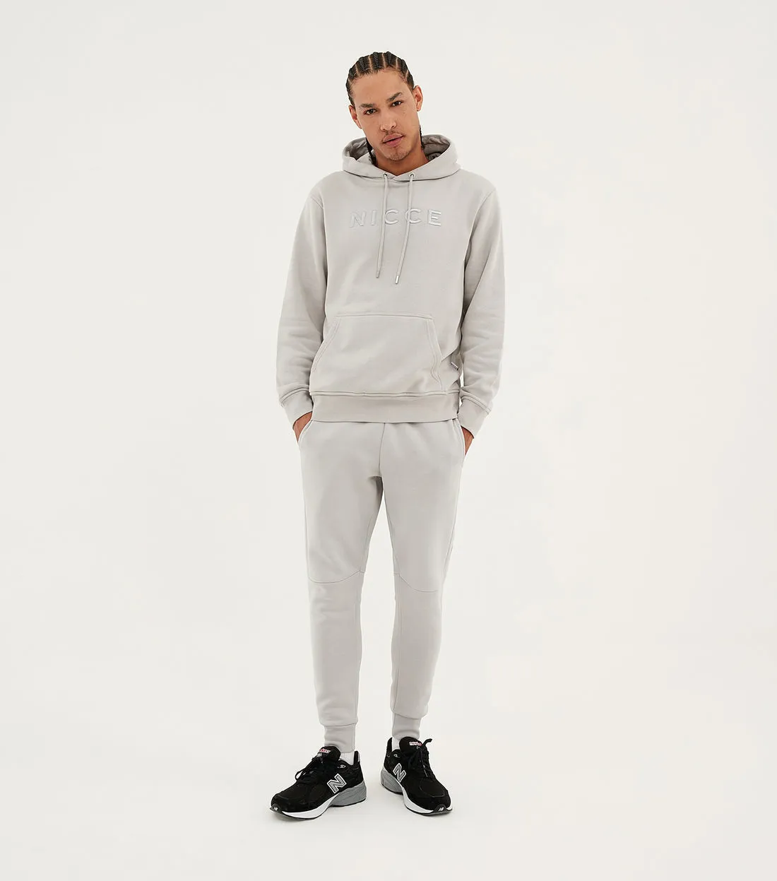 Nicce Mercury Hoodie Stone Grey