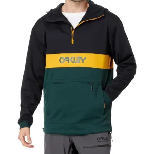 Oakley TNP Nose Grab Softeshell Hoodie - Black/Hunter Green