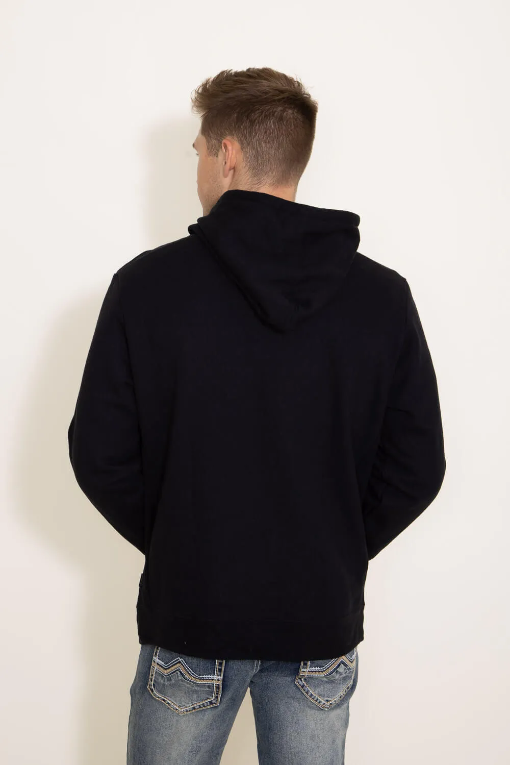 Patagonia Men’s P-6 Logo Uprisal Hoodie in Black | 39622-BLK