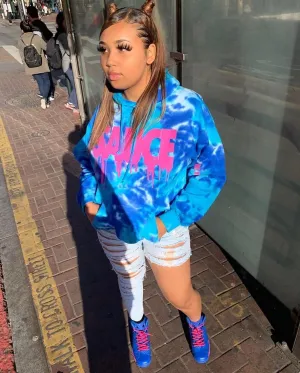Pink Sauce | Original Blue Hoodie