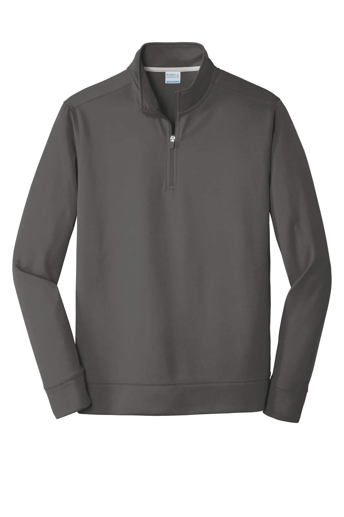 Port & CompanyPerformance Fleece 1/4-Zip Pullover Sweatshirt. PC590Q Charcoal