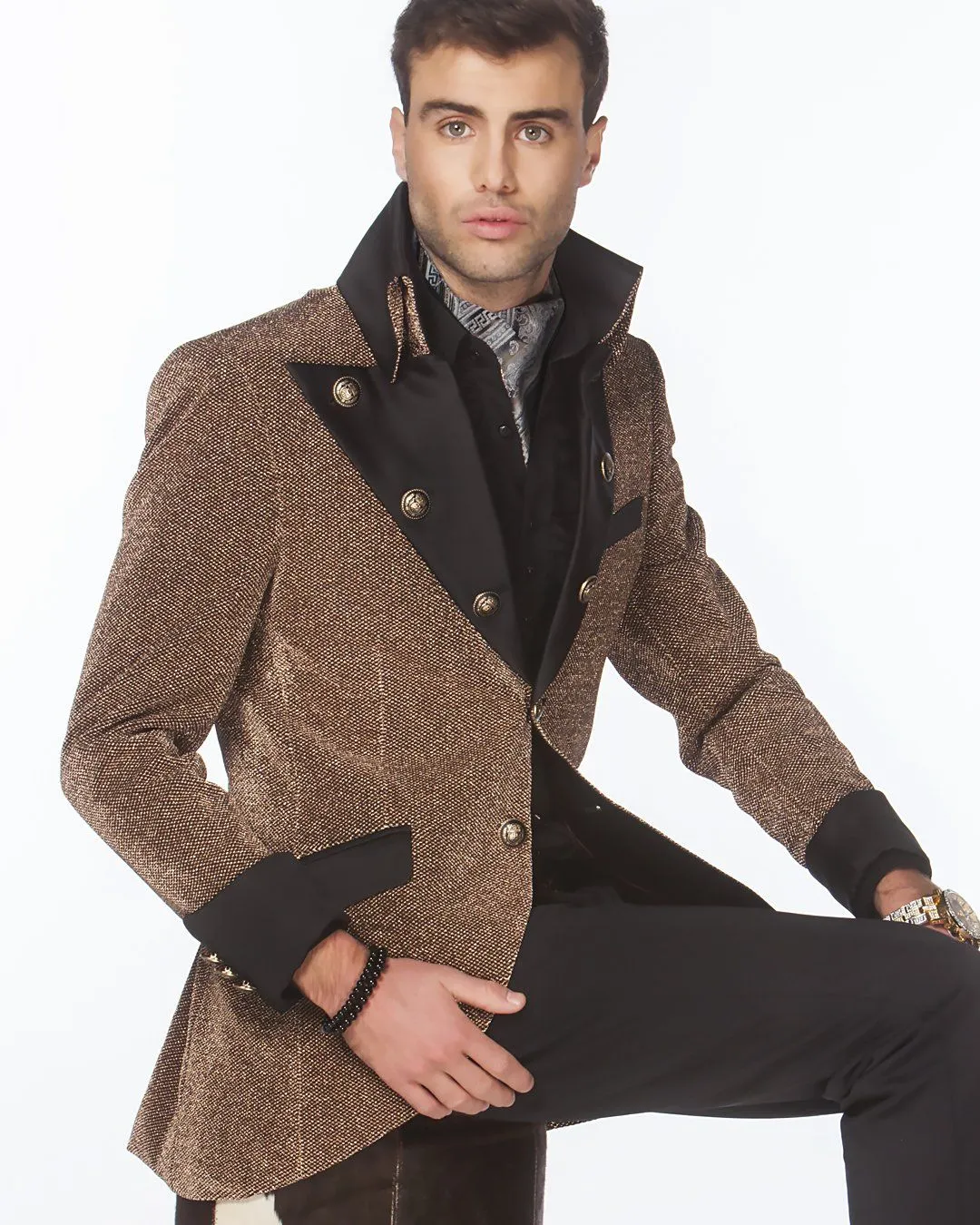 Prom Blazer - Lord D. Bronze - Semi Long Blazer - Blazers - Prom - Tuxedo