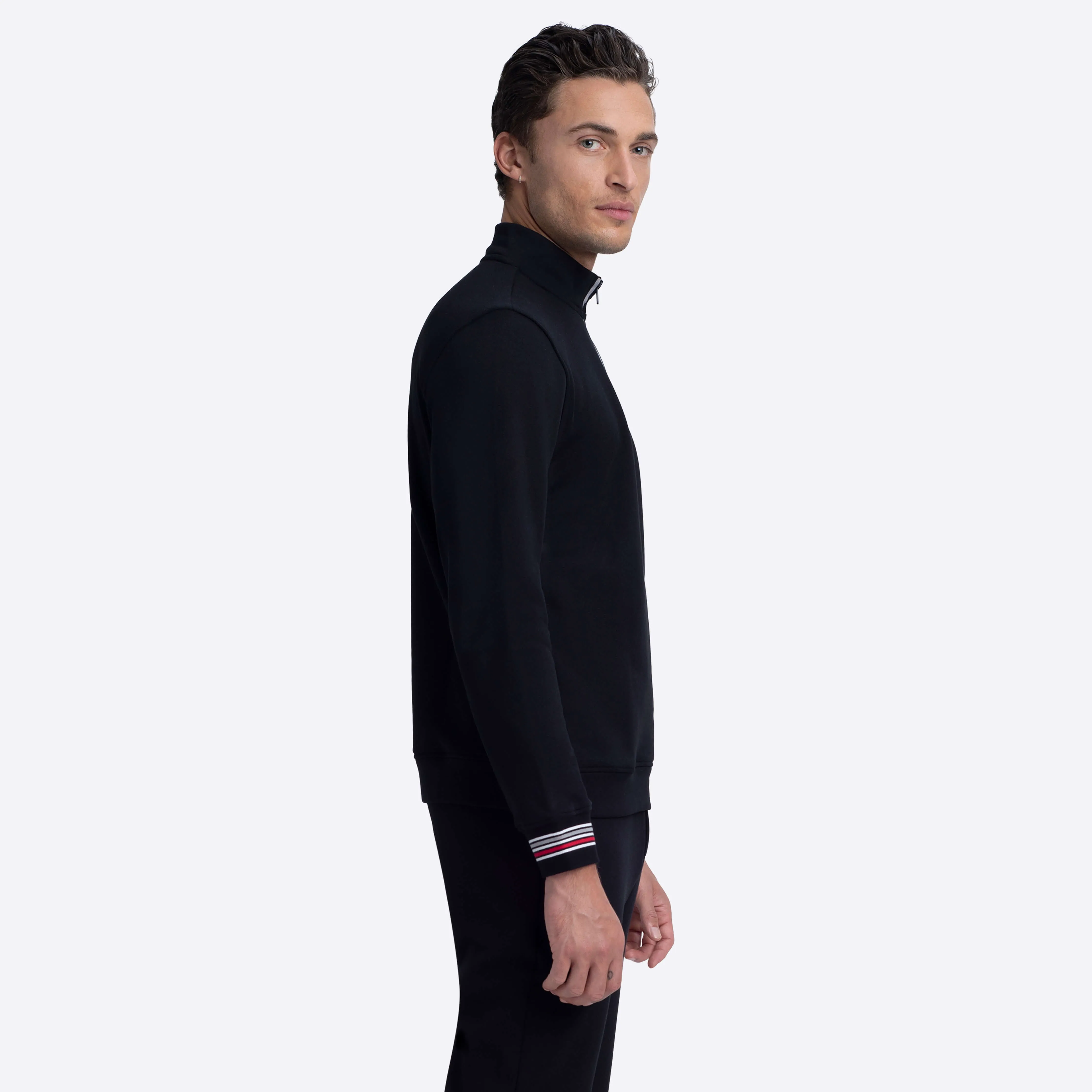 Quarter Zip Mock Neck Sweatshirt
