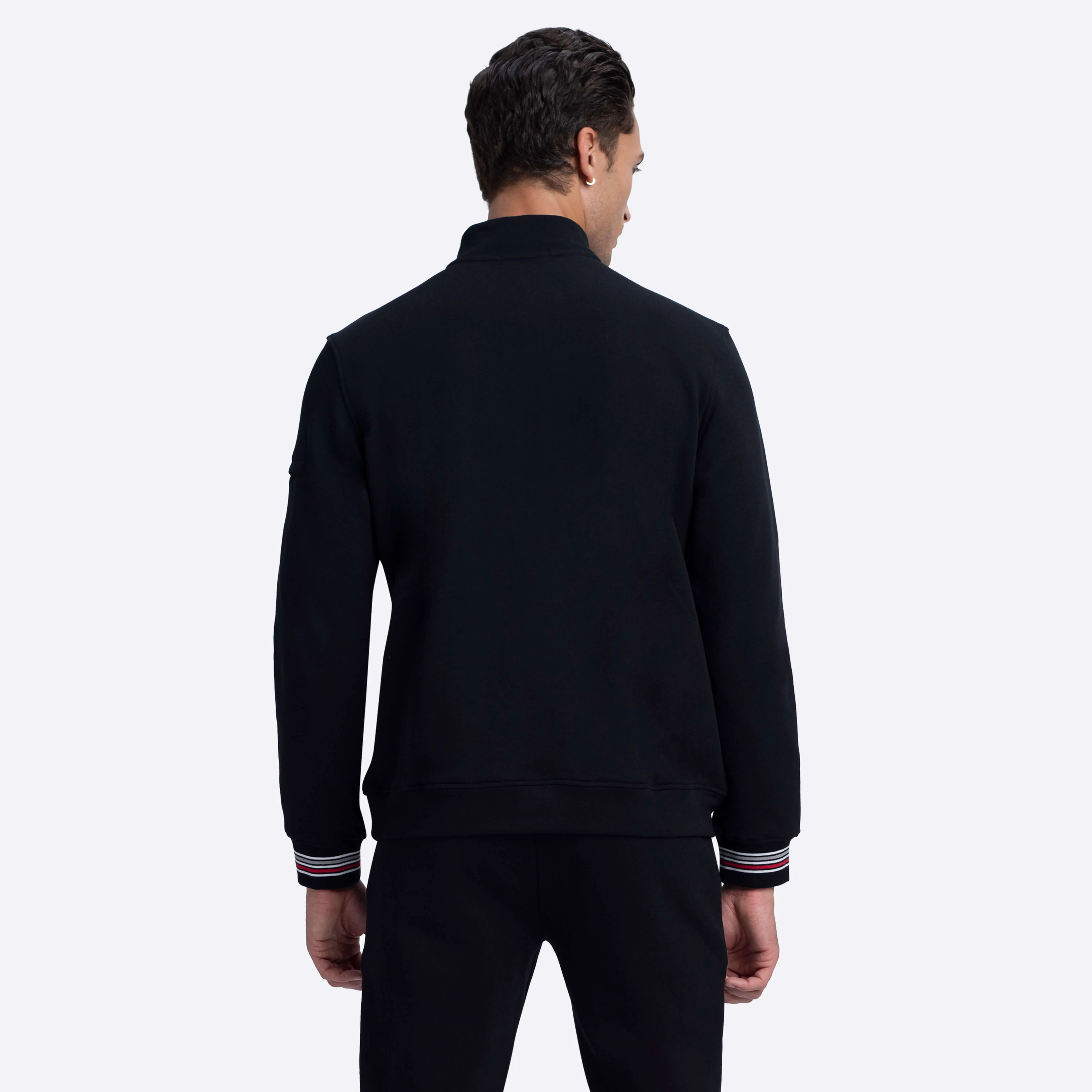 Quarter Zip Mock Neck Sweatshirt