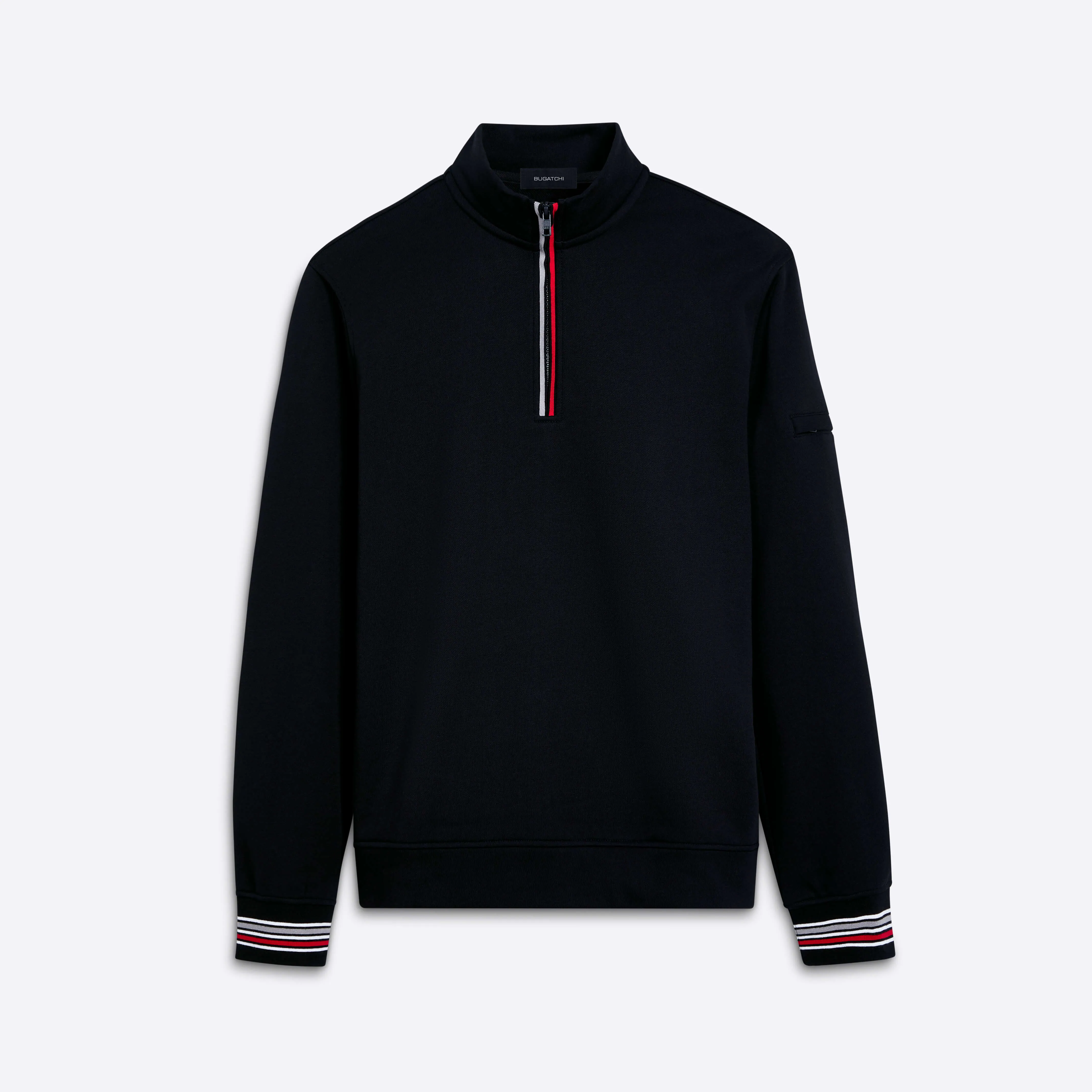 Quarter Zip Mock Neck Sweatshirt