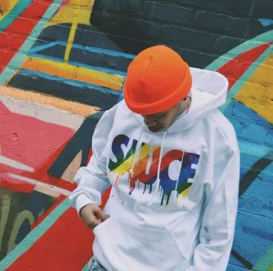 Rainbow Sauce | White Hoodie