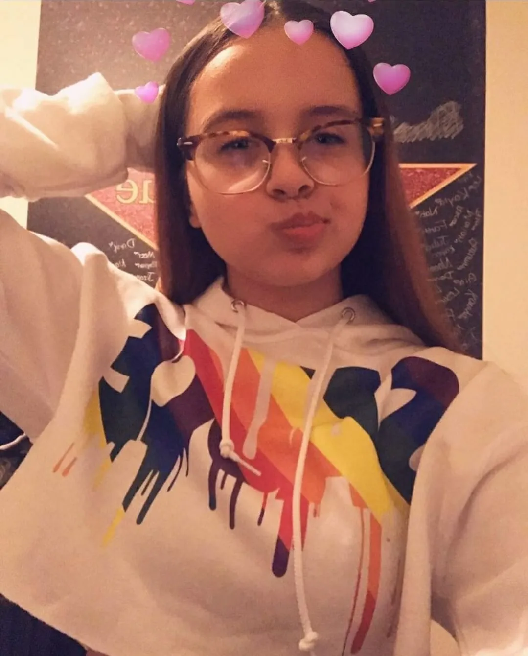 Rainbow Sauce | White Hoodie