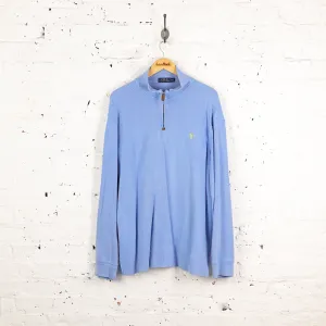 Ralph Lauren 1/4 Zip Sweatshirt - Blue - XXL