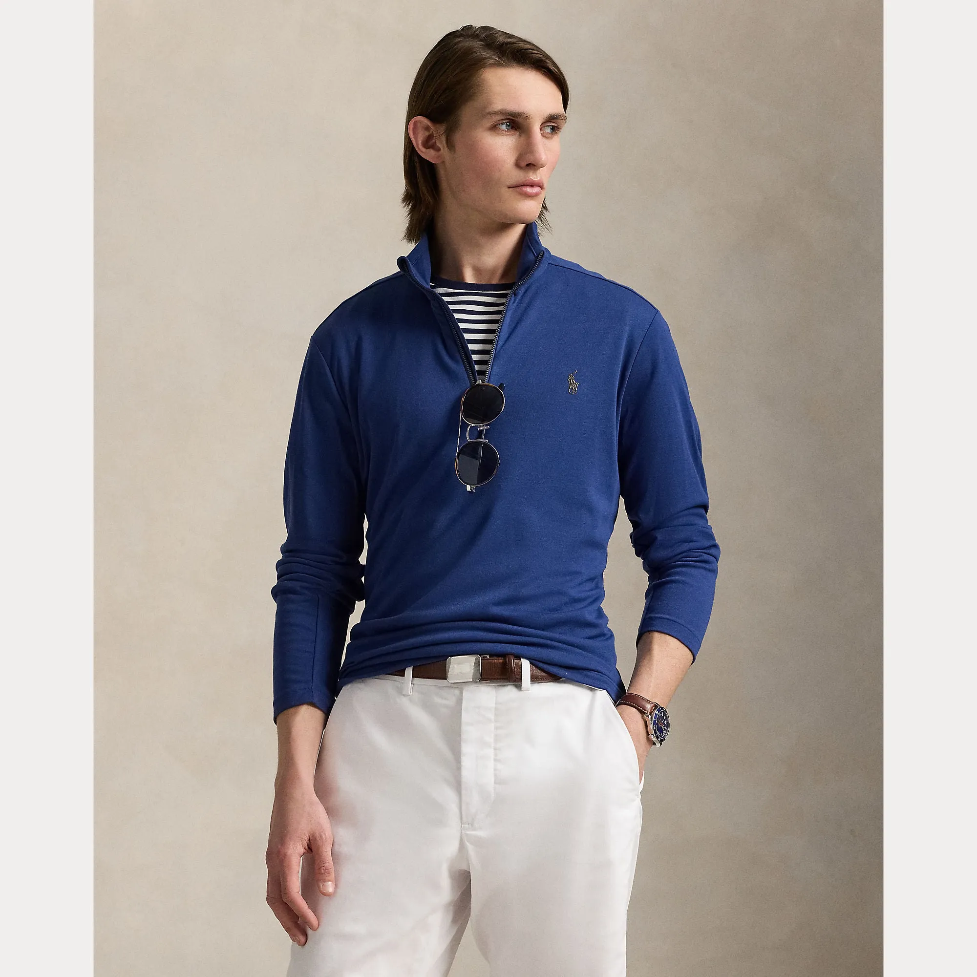 Ralph Lauren Mens Half zip sweater - Blue