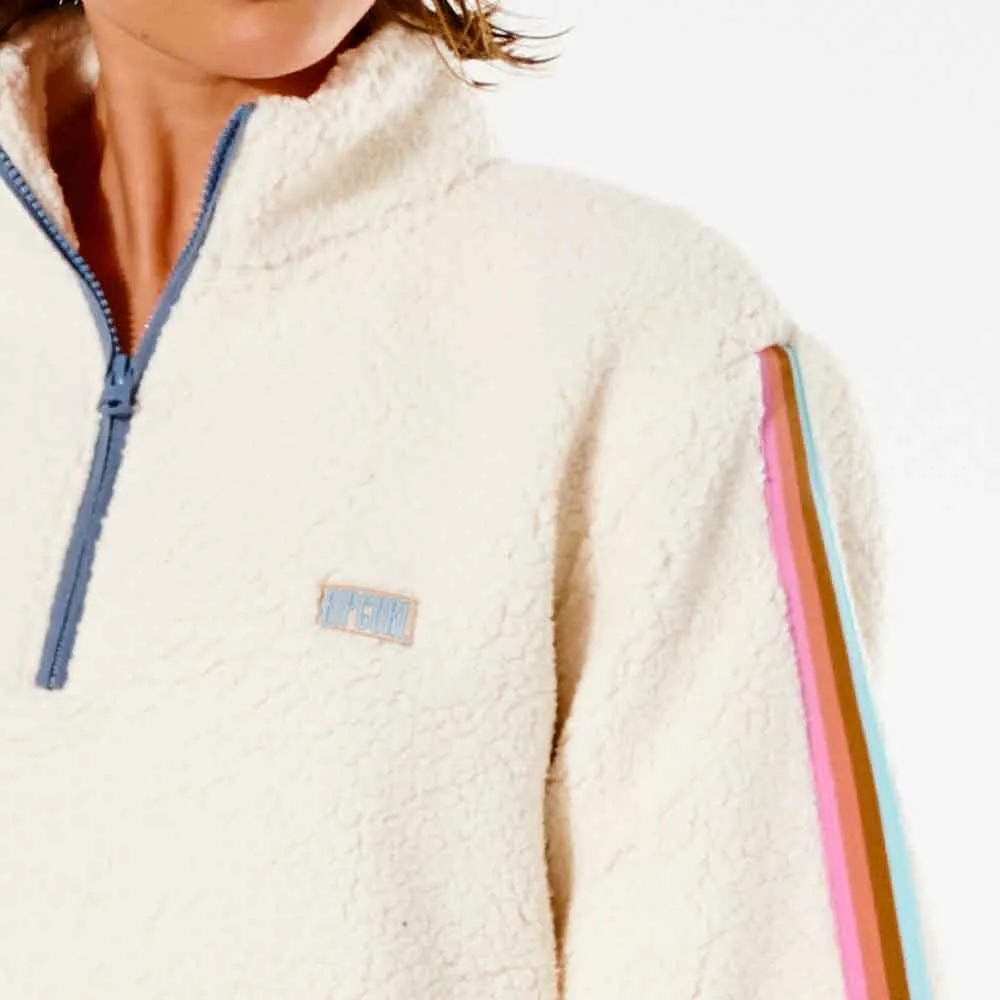 Rip Curl Womens Twin Fin 1/4 Zip Sweatshirt