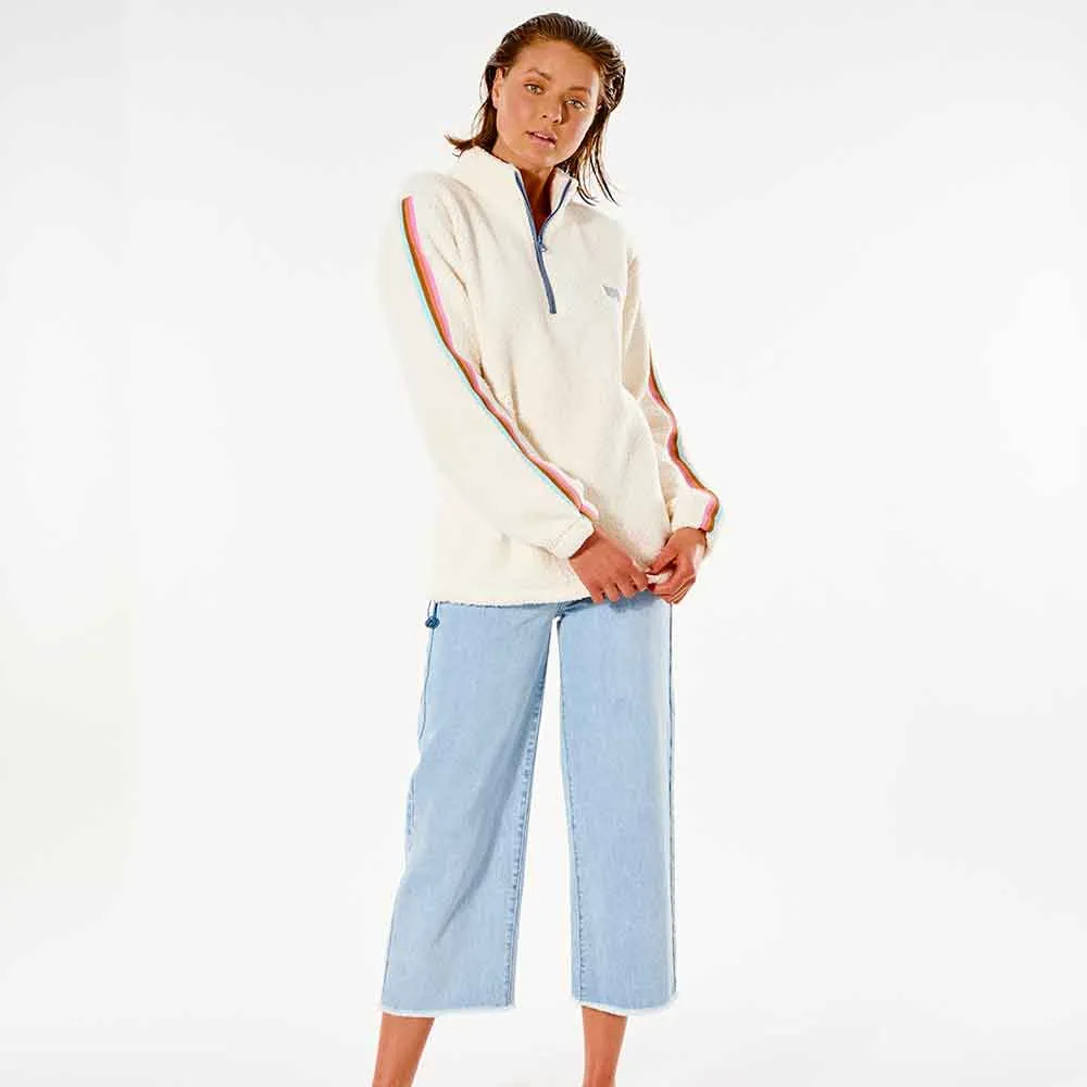 Rip Curl Womens Twin Fin 1/4 Zip Sweatshirt