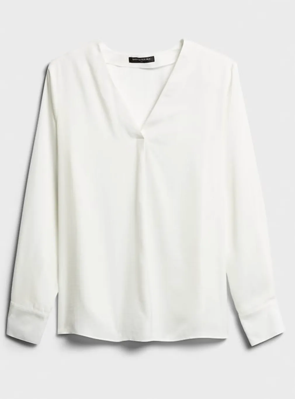 Silky V-Neck Blouse