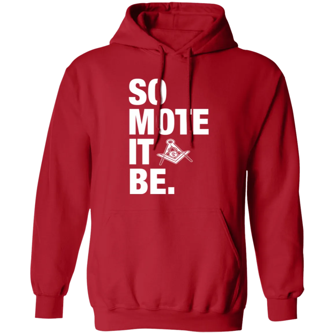 So Mote It Be Pullover Hoodie (red)
