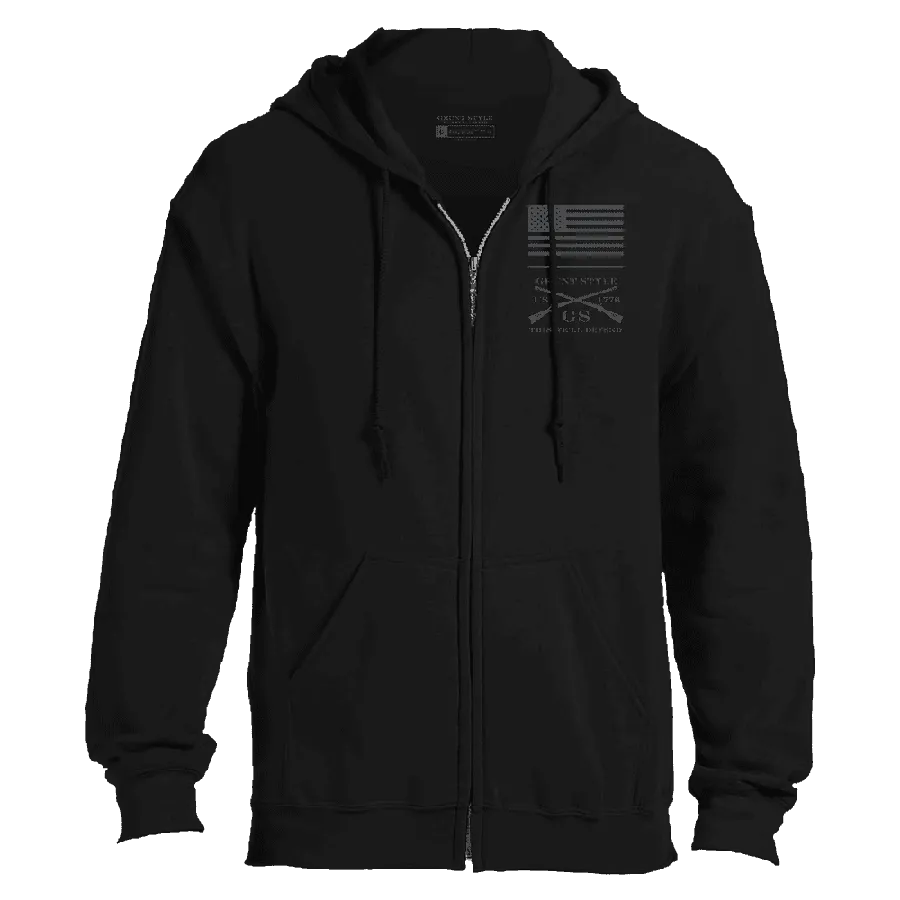 Strength Through Suffering Full-Zip Hoodie - Black