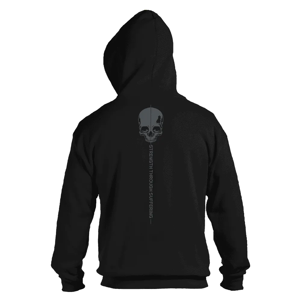 Strength Through Suffering Full-Zip Hoodie - Black